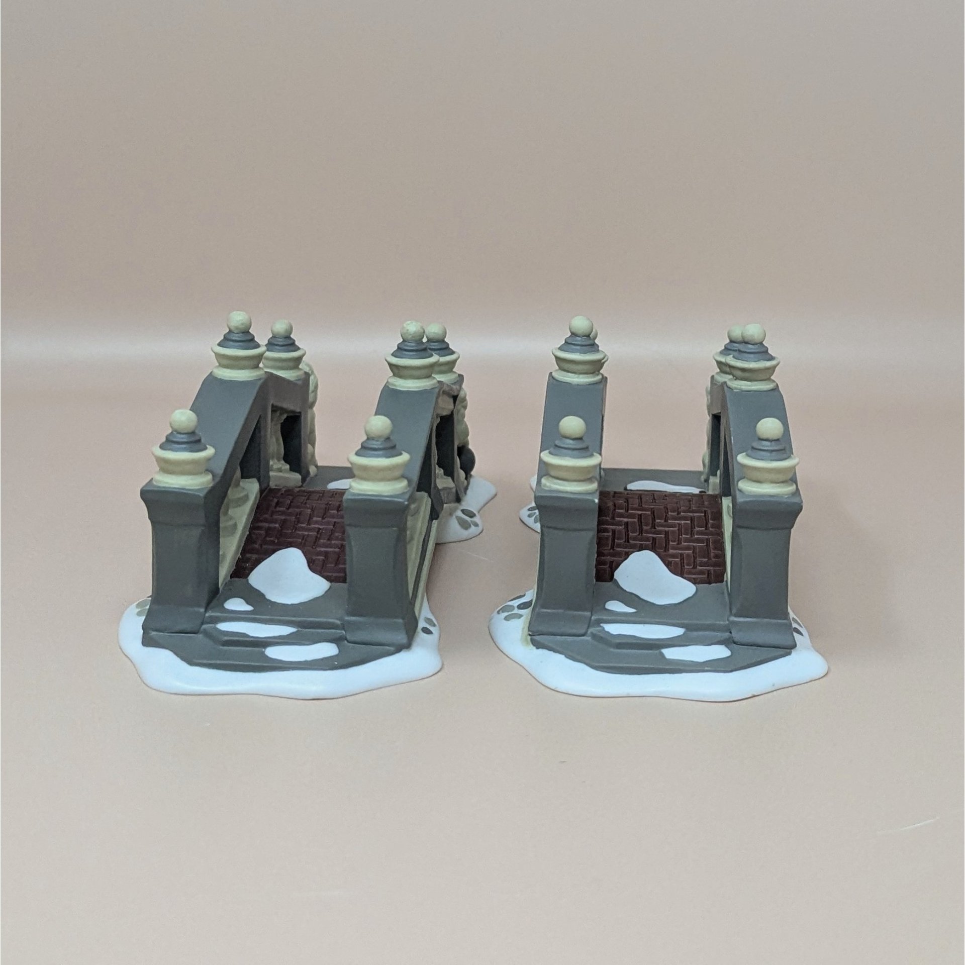 1990s Department 56 Heritage Village Bridges Pair
