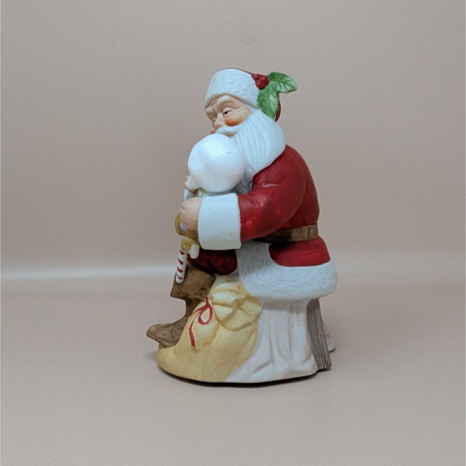 1983 Ted E Bear Santa with Skull Ceramic Music Box