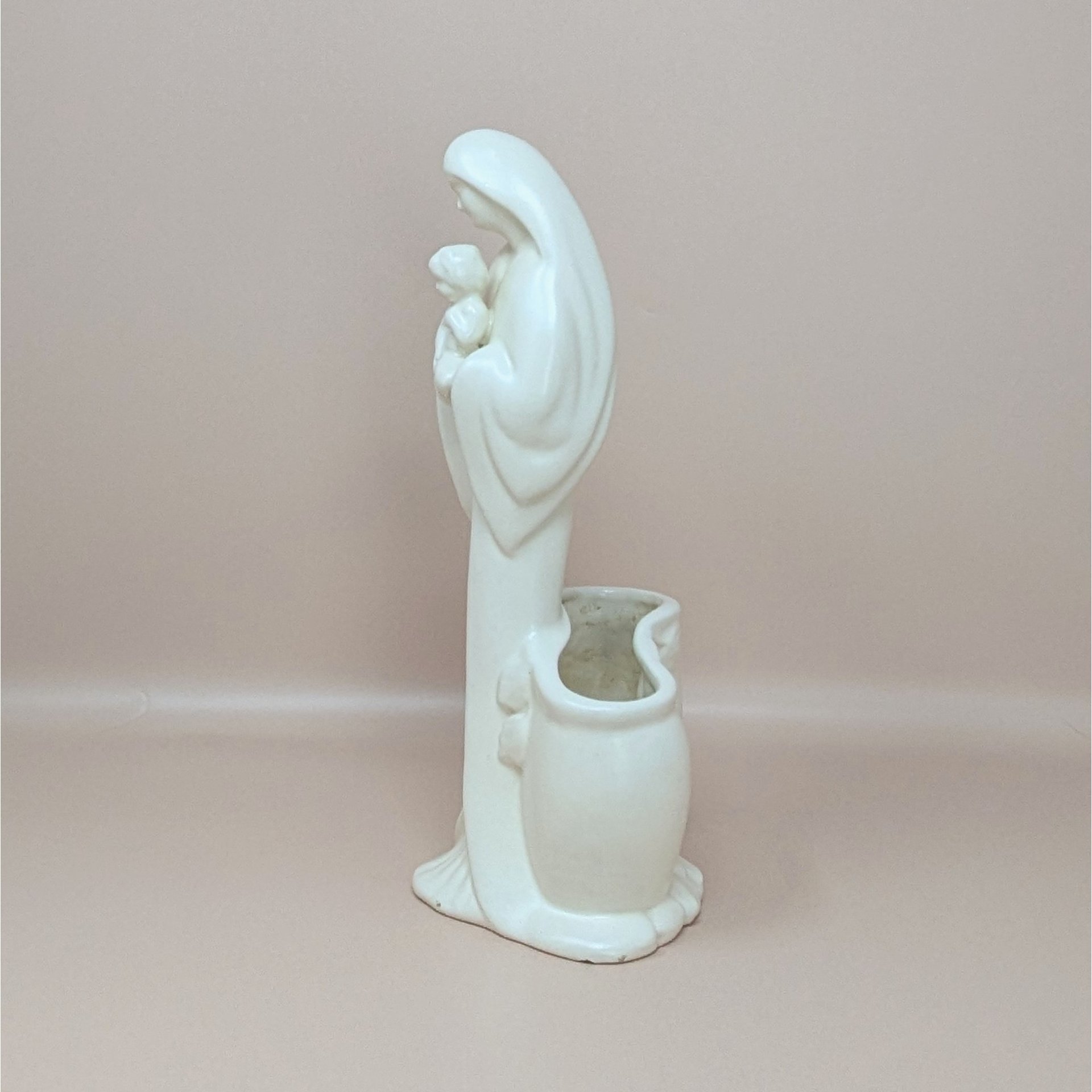 1960s Haeger Madonna and Child Ceramic Planter