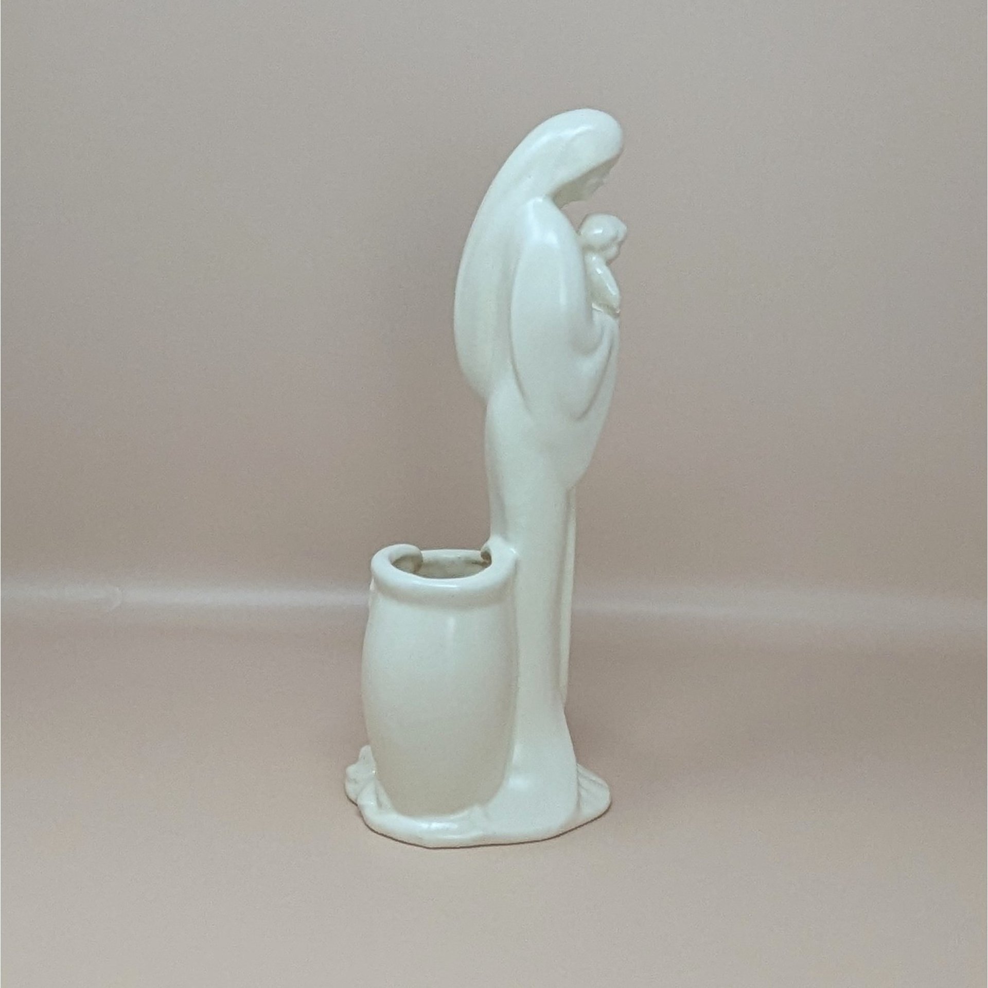 1960s Haeger Madonna and Child Ceramic Planter
