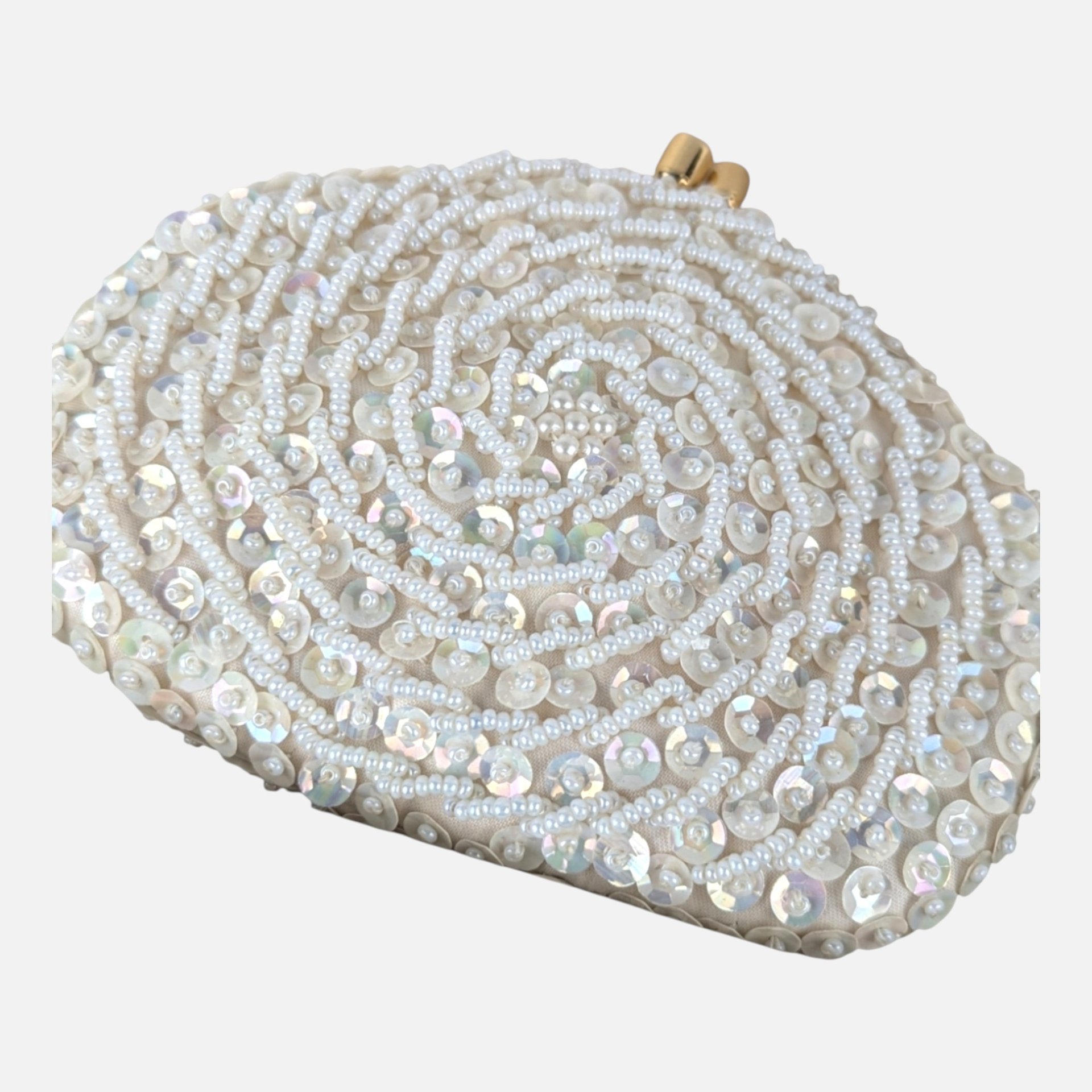 1960s Princess Gardner Mid Century Glam Beaded Sequin Coin Purse