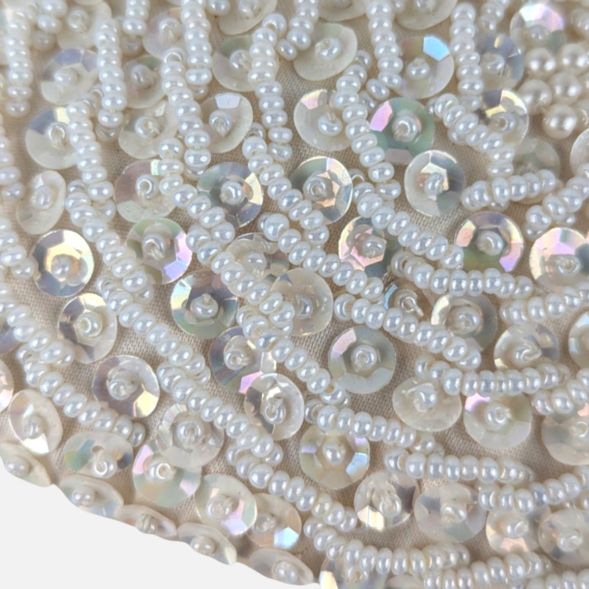 1960s Princess Gardner Mid Century Glam Beaded Sequin Coin Purse