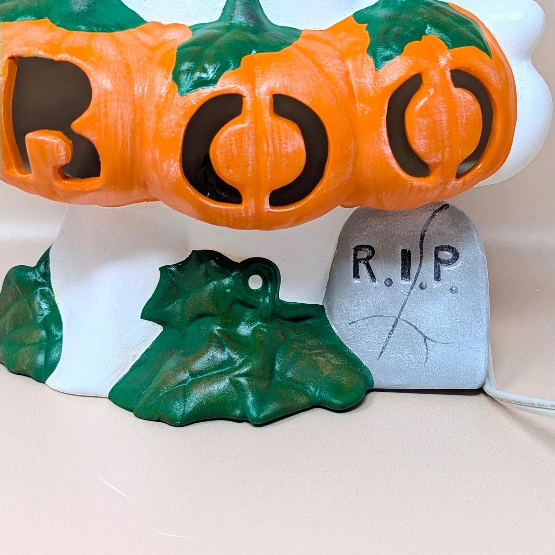 1980s Atlantic Mold Ceramic Ghost Halloween Light