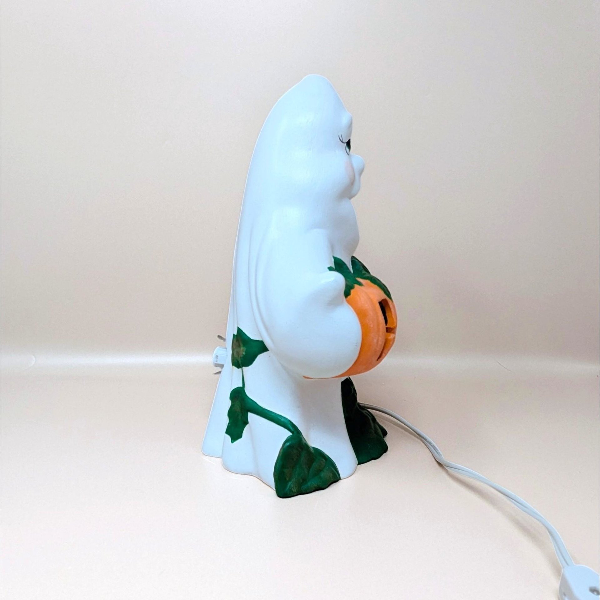 1980s Atlantic Mold Ceramic Ghost Halloween Light