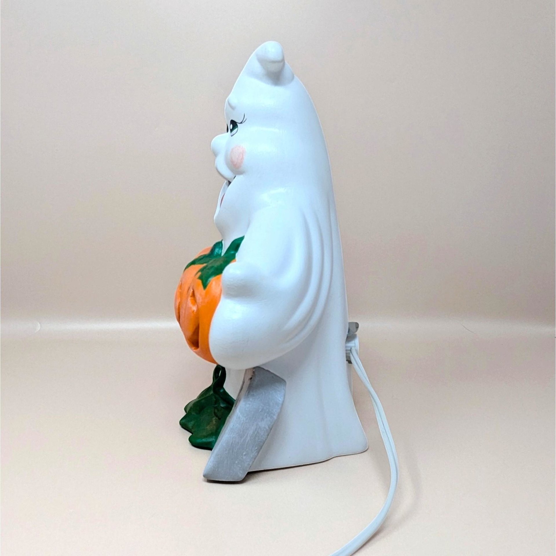 1980s Atlantic Mold Ceramic Ghost Halloween Light
