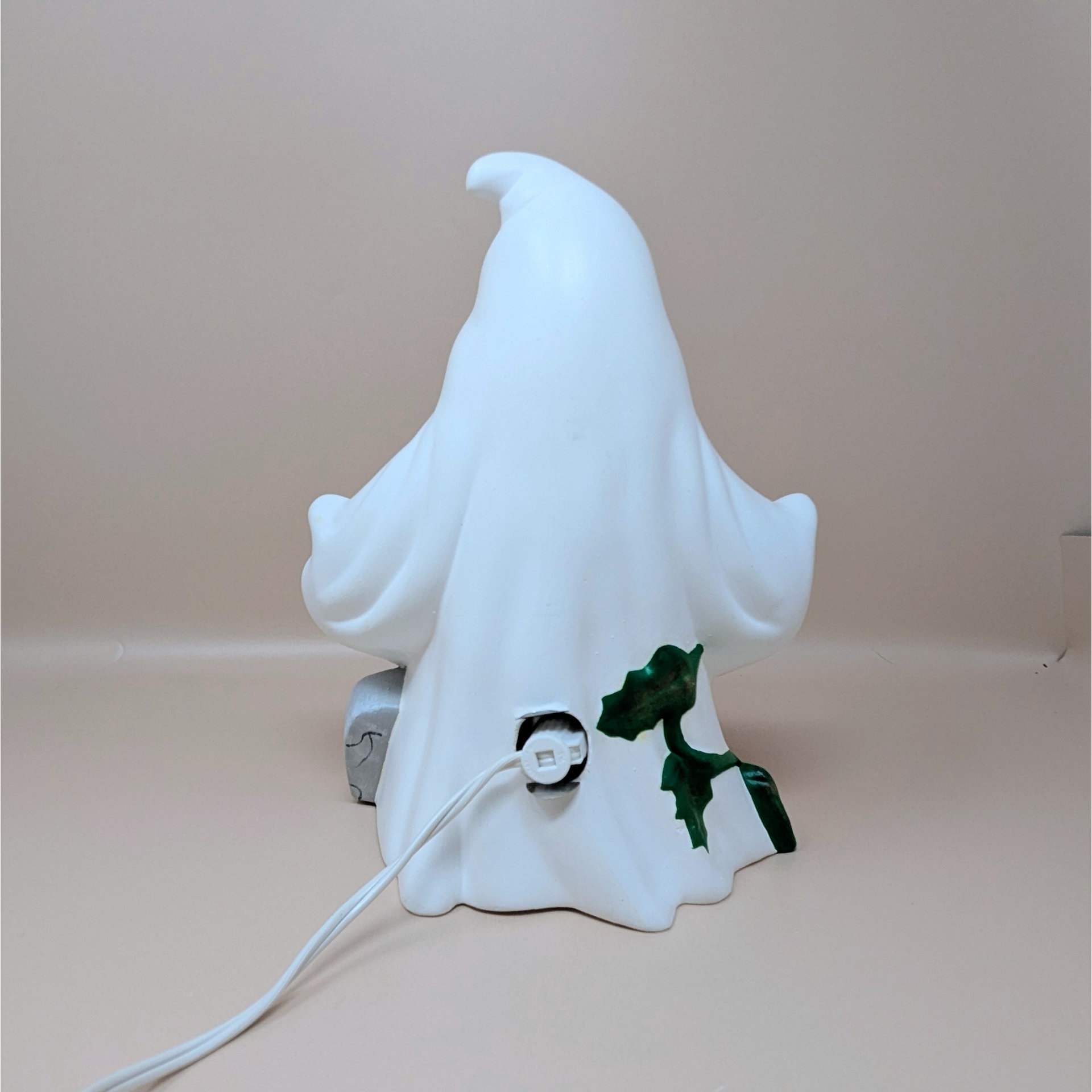 1980s Atlantic Mold Ceramic Ghost Halloween Light