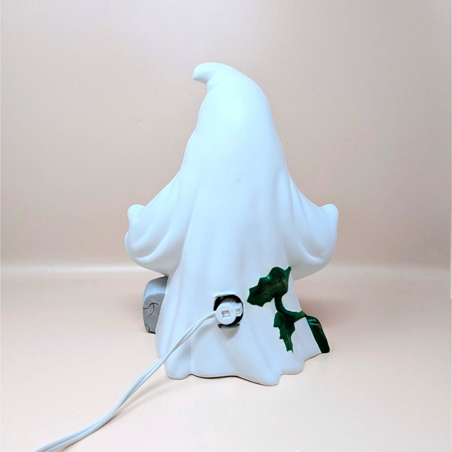 1980s Atlantic Mold Ceramic Ghost Halloween Light