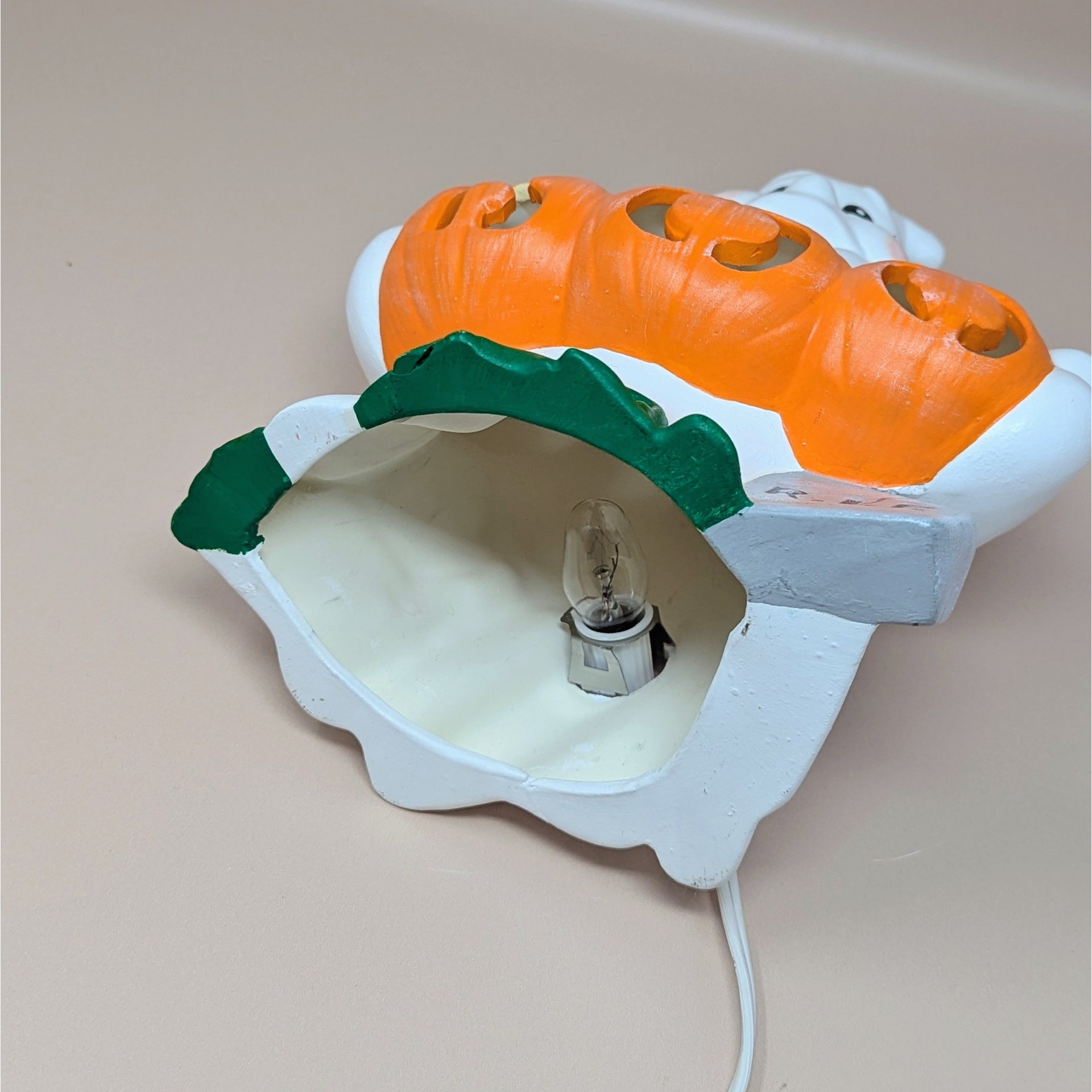 1980s Atlantic Mold Ceramic Ghost Halloween Light