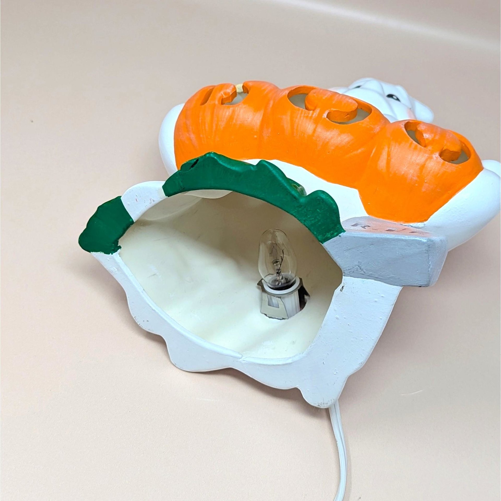 1980s Atlantic Mold Ceramic Ghost Halloween Light