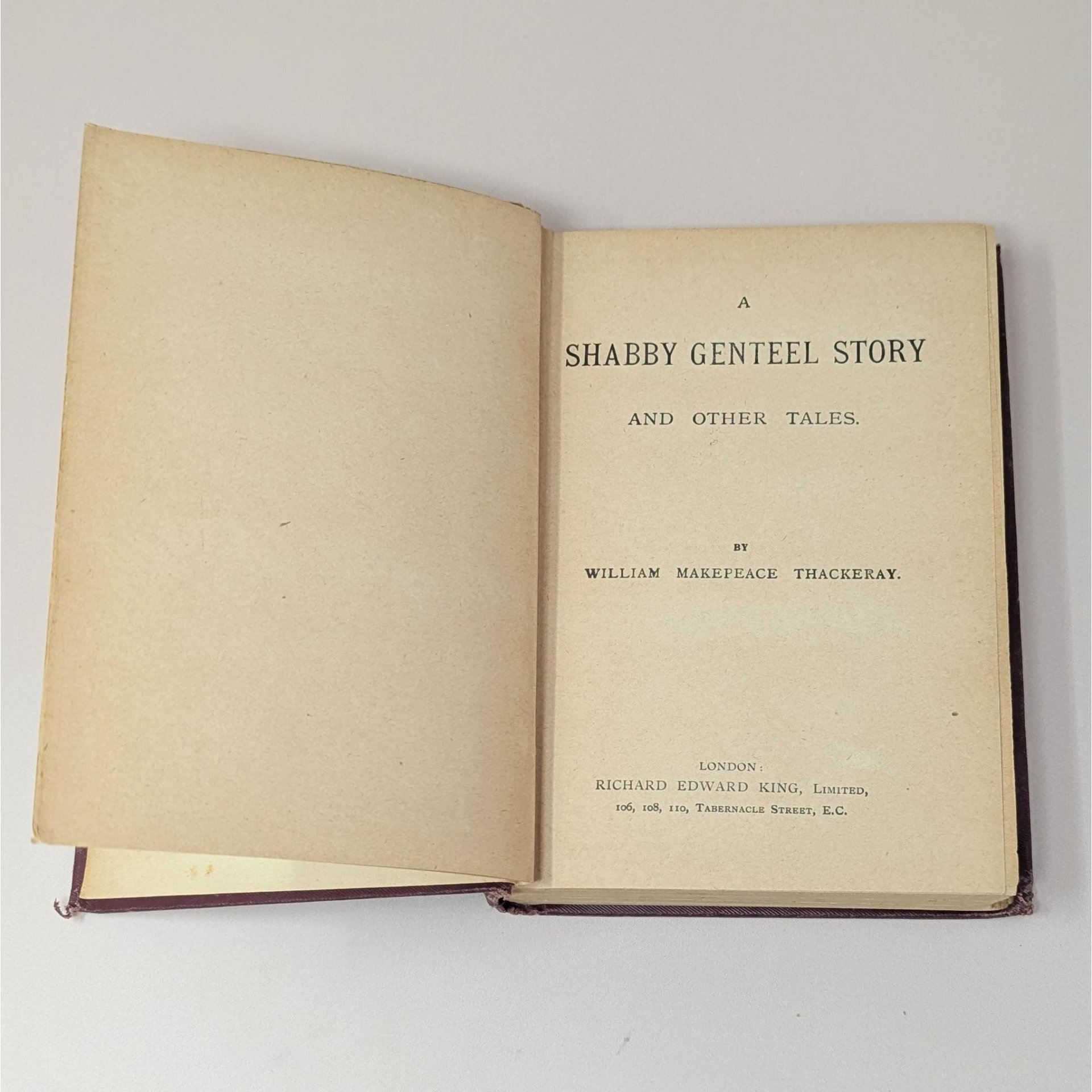 Antique A Shabby Genteel Story by William Makepeace Thackeray