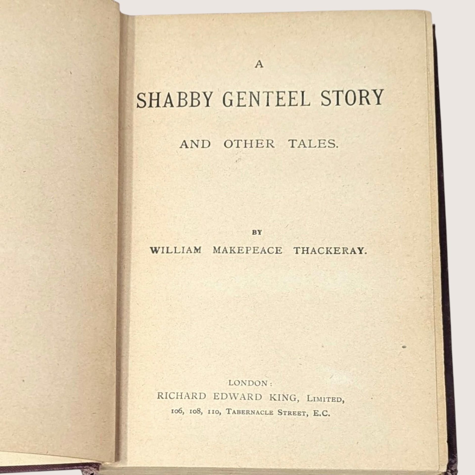 Antique A Shabby Genteel Story by William Makepeace Thackeray