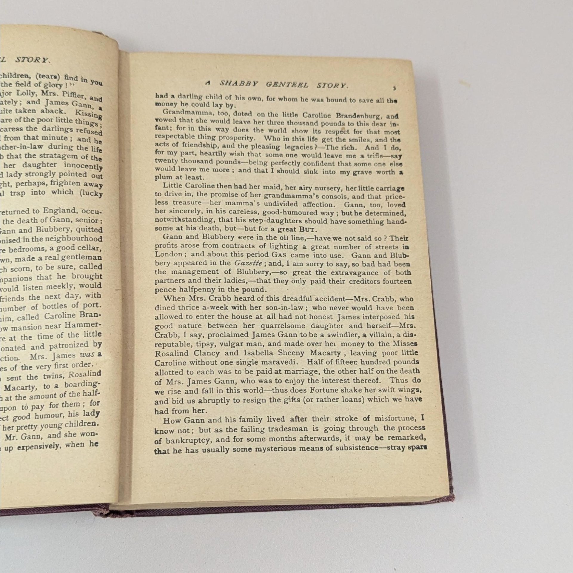 Antique A Shabby Genteel Story by William Makepeace Thackeray