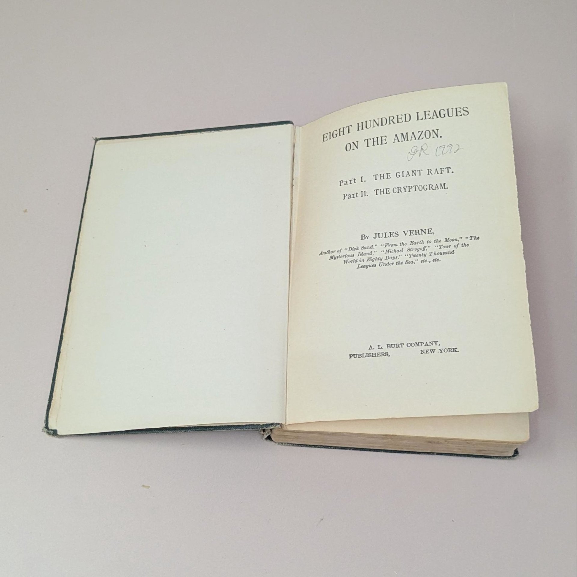 Antique Eight Hundred Leagues on the Amazon by Jules Verne