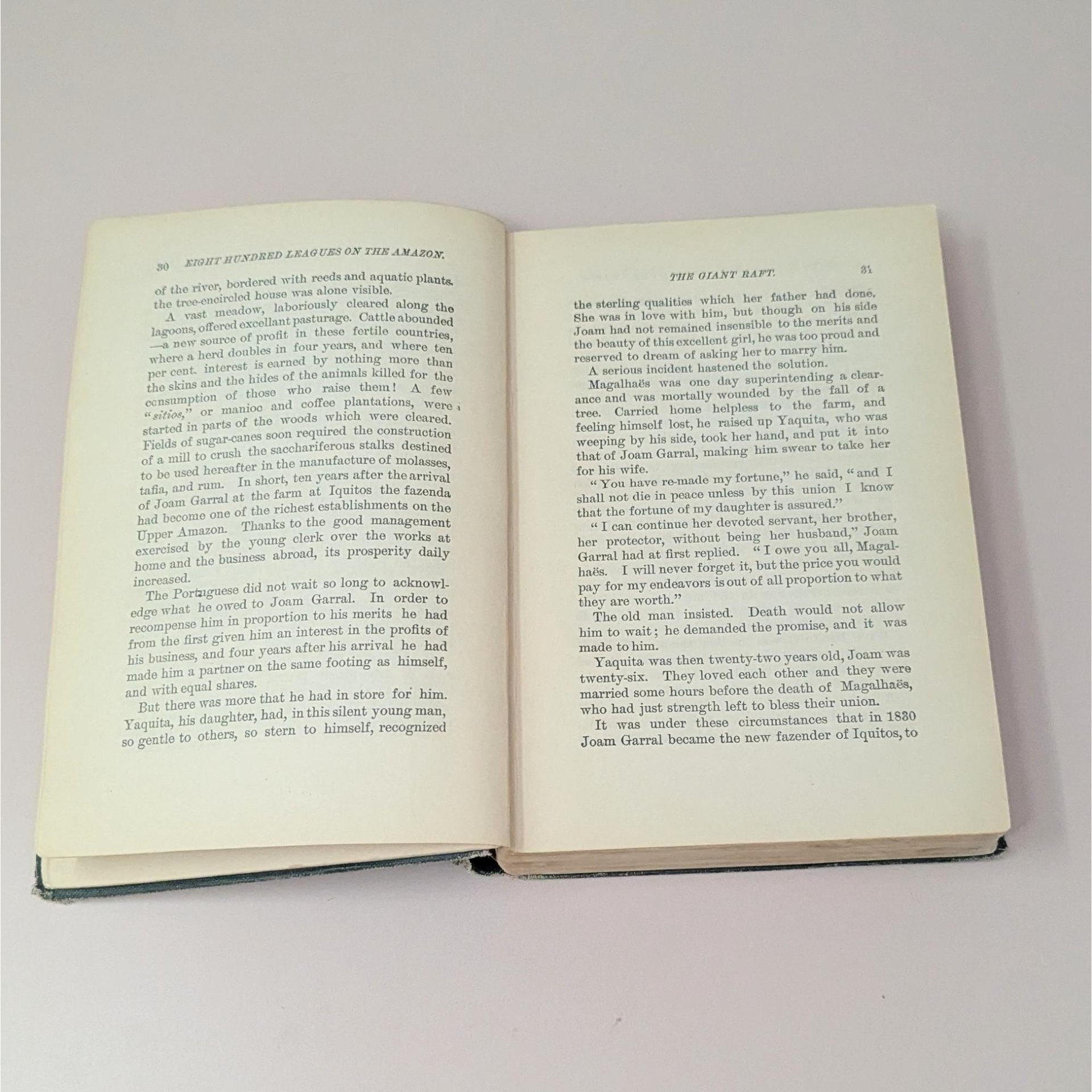 Antique Eight Hundred Leagues on the Amazon by Jules Verne