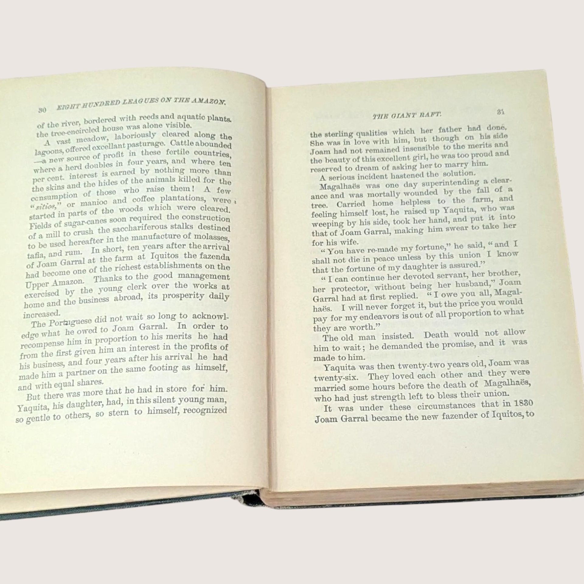 Antique Eight Hundred Leagues on the Amazon by Jules Verne