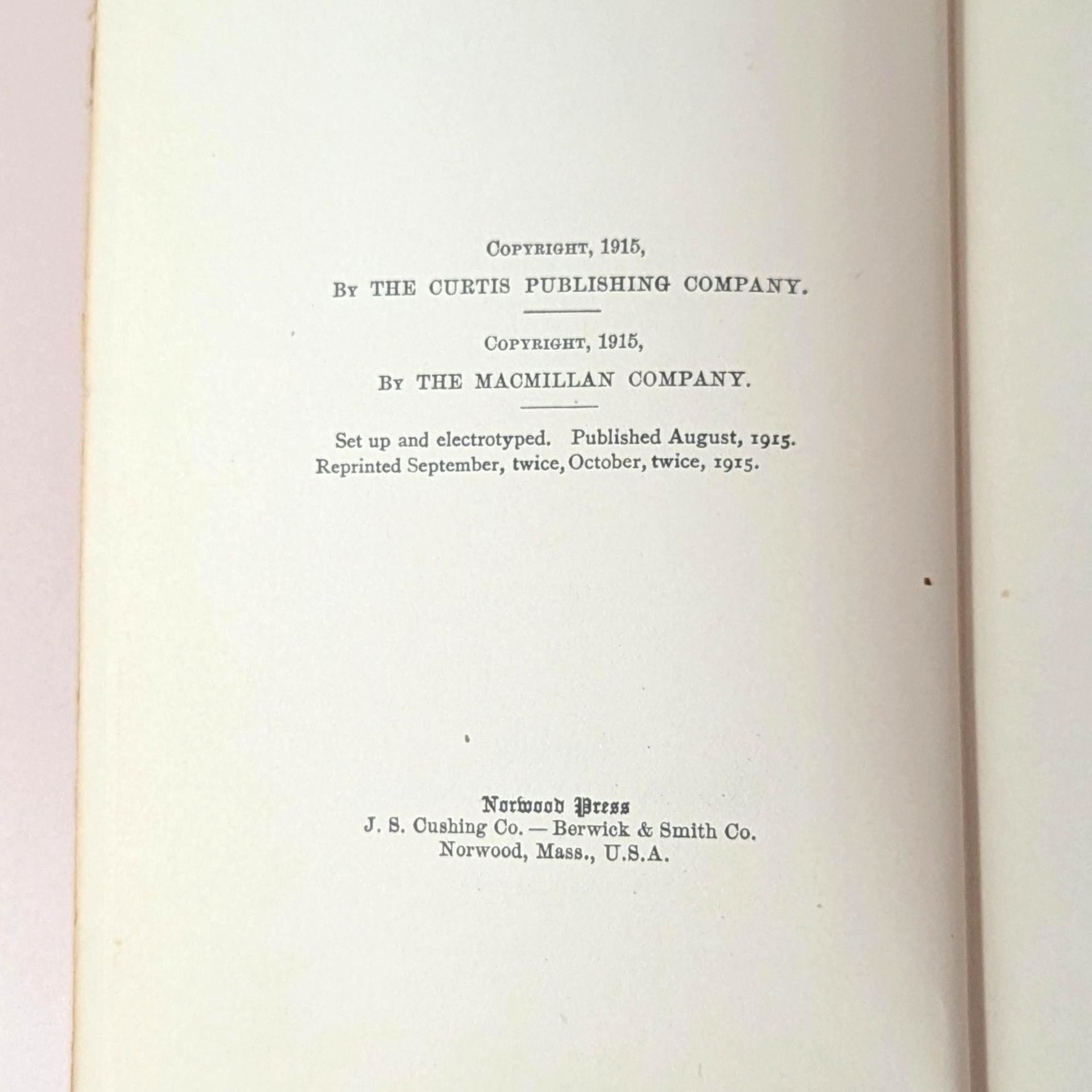 1915 The Pentecost of Calamity by Owen Wister