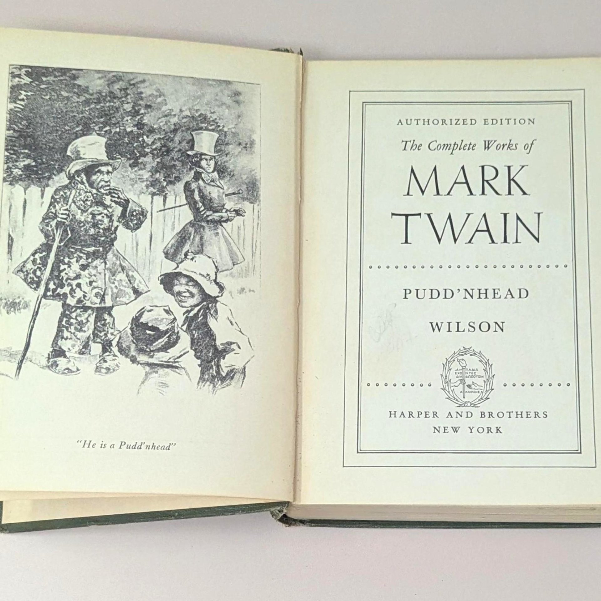 1922 Puddnhead Wilson by Mark Twain