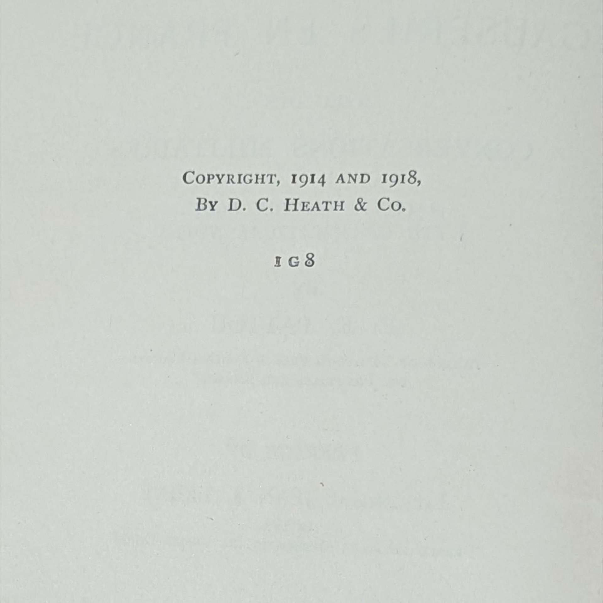 1918 Causeries en France by E.E. Pattou