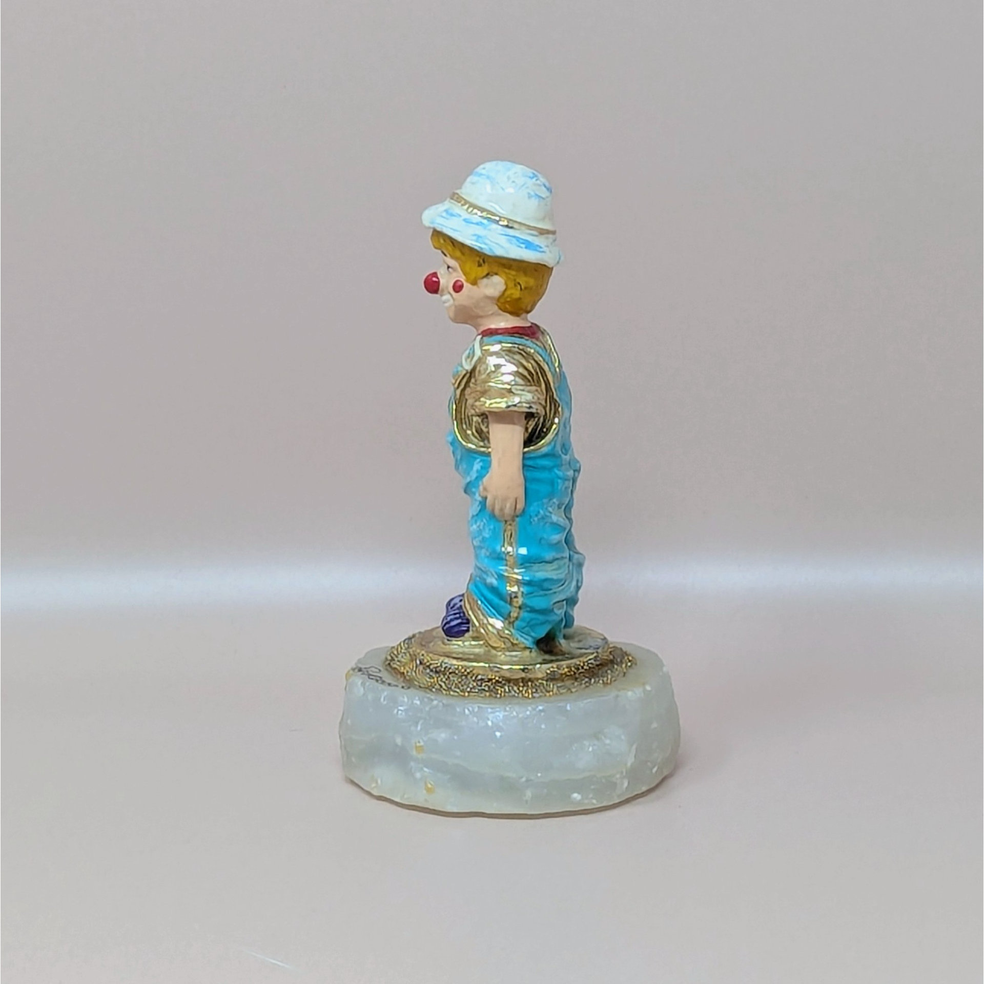 2000 Ron Lee Rascal Clown Onyx Base Figurine