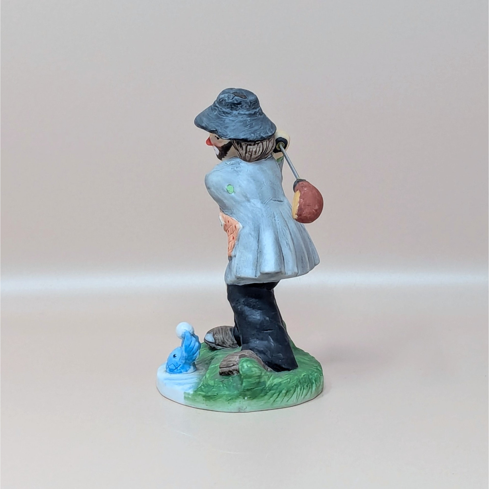 1980s Emmett Kelly Jr Flambro The Golfer Clown Figurine