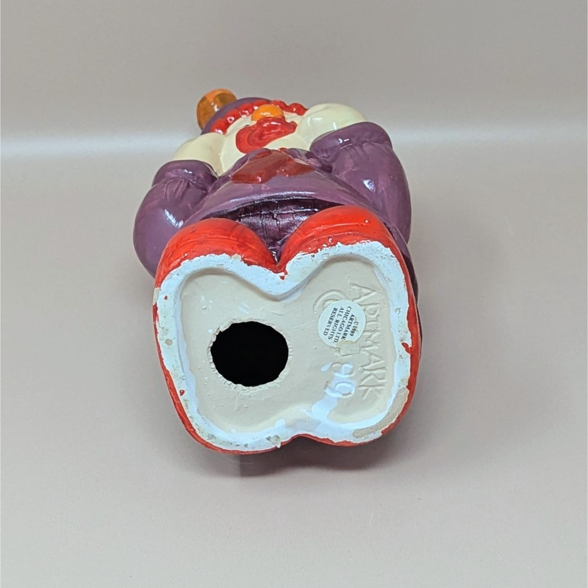 1989 Artmark Handpainted Ceramic Crying Clown Figurine