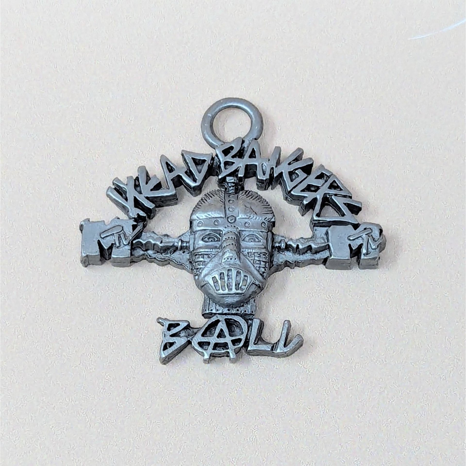 1993 MTV Headbangers Ball Pewter Pin and Pendant Set