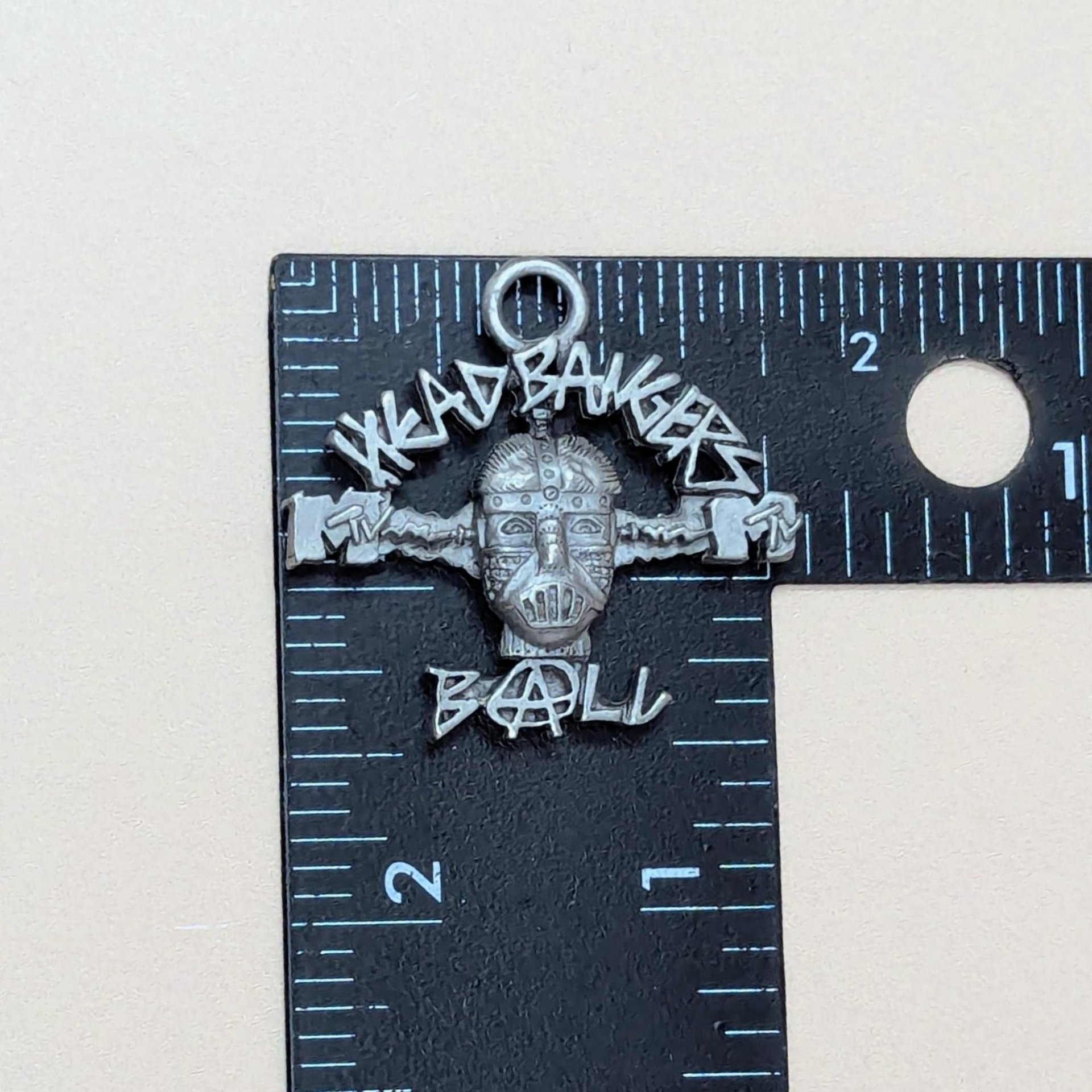 1993 MTV Headbangers Ball Pewter Pin and Pendant Set