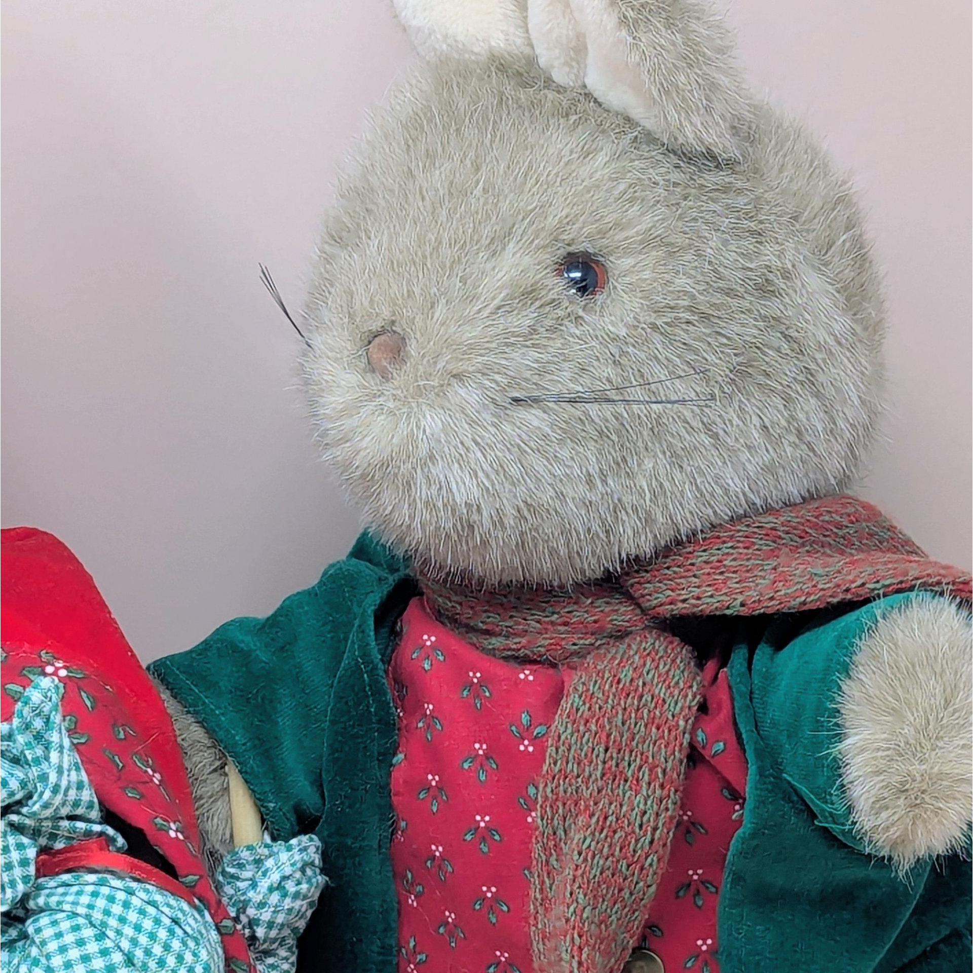 1980s Eden Peter Rabbit and Mrs Rabbit Plush Pair