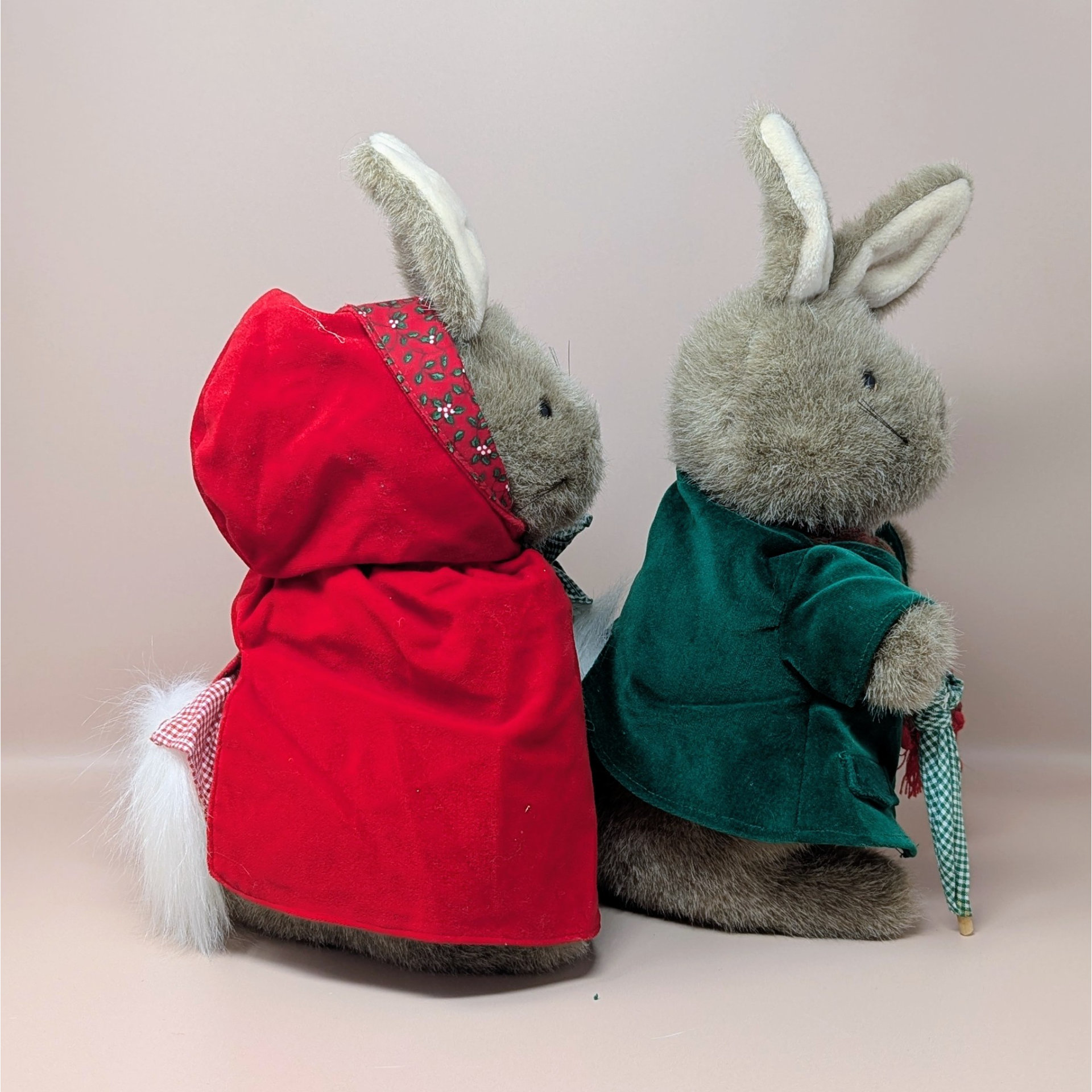 1980s Eden Peter Rabbit and Mrs Rabbit Plush Pair