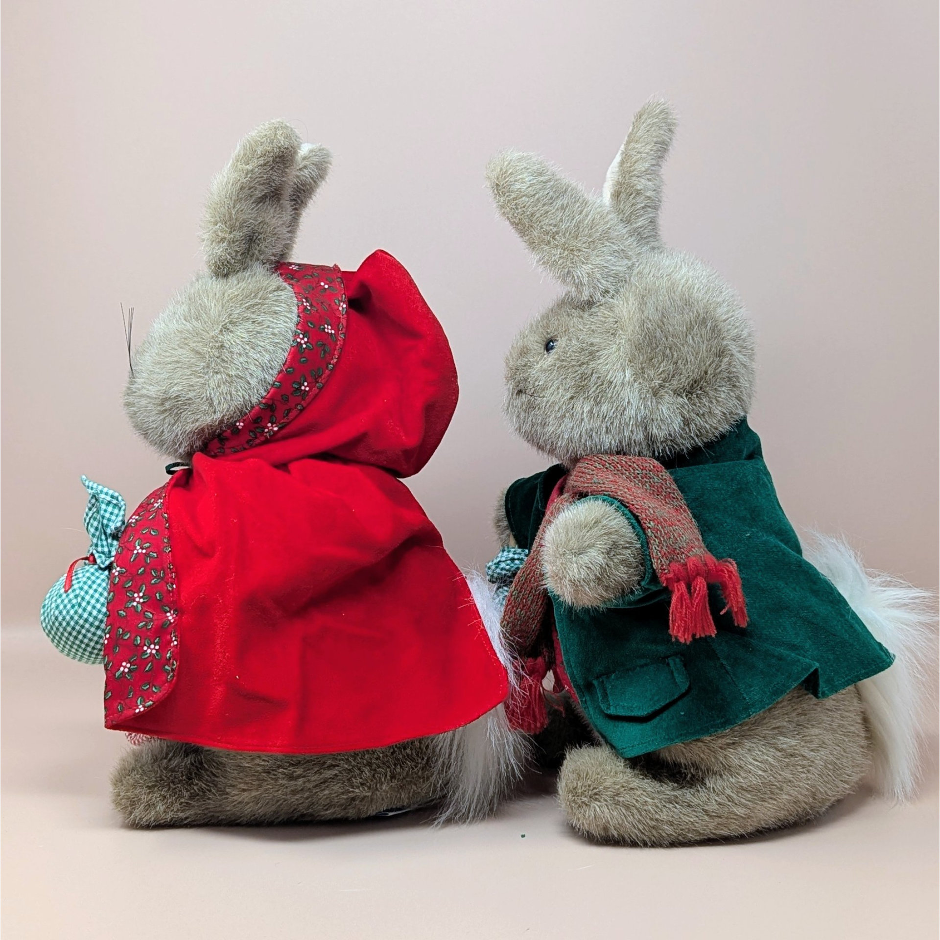 1980s Eden Peter Rabbit and Mrs Rabbit Plush Pair