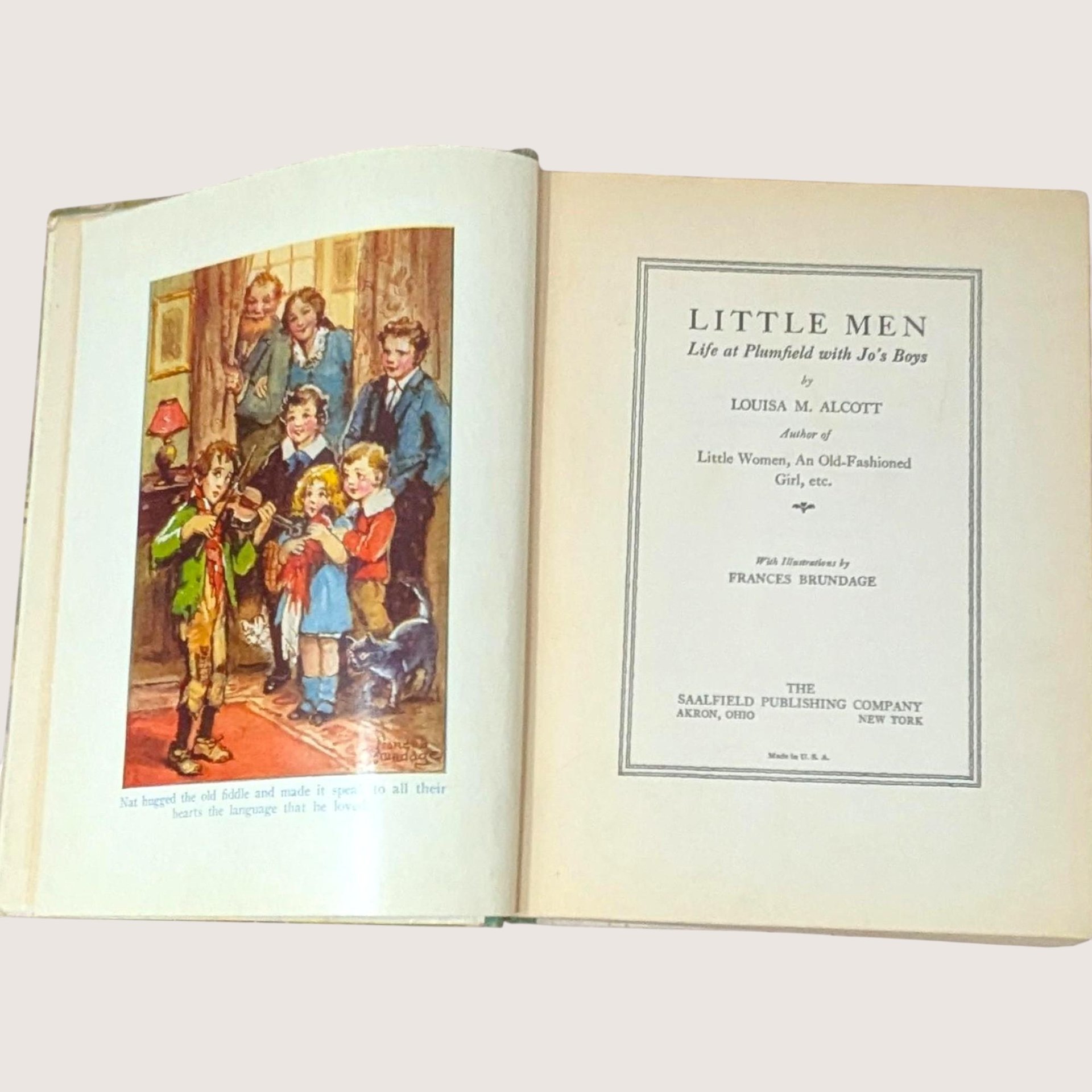 1928 Little Men by Louisa M. Alcott Hardcover Book