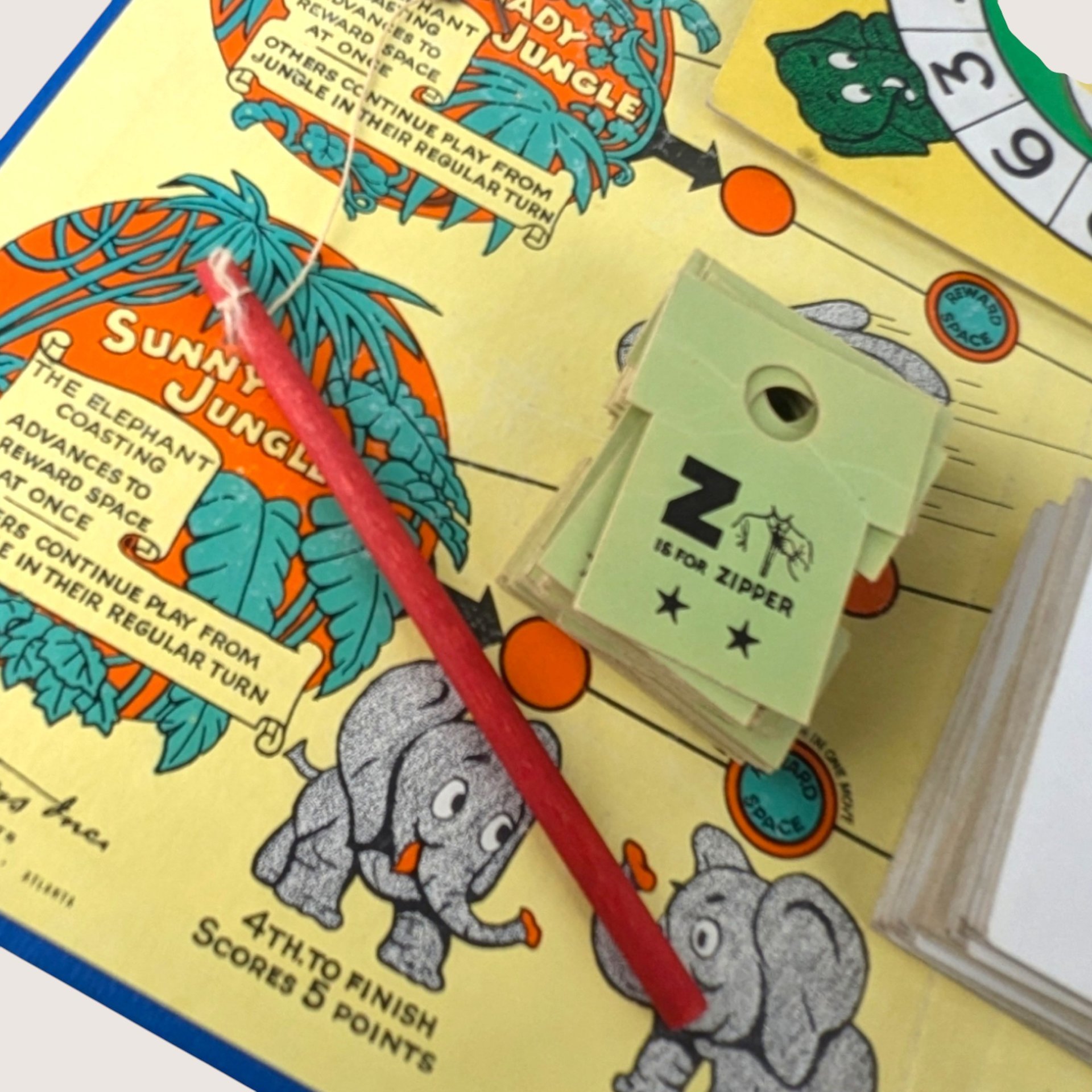 1958 Parker Brothers The Children's Hour Game