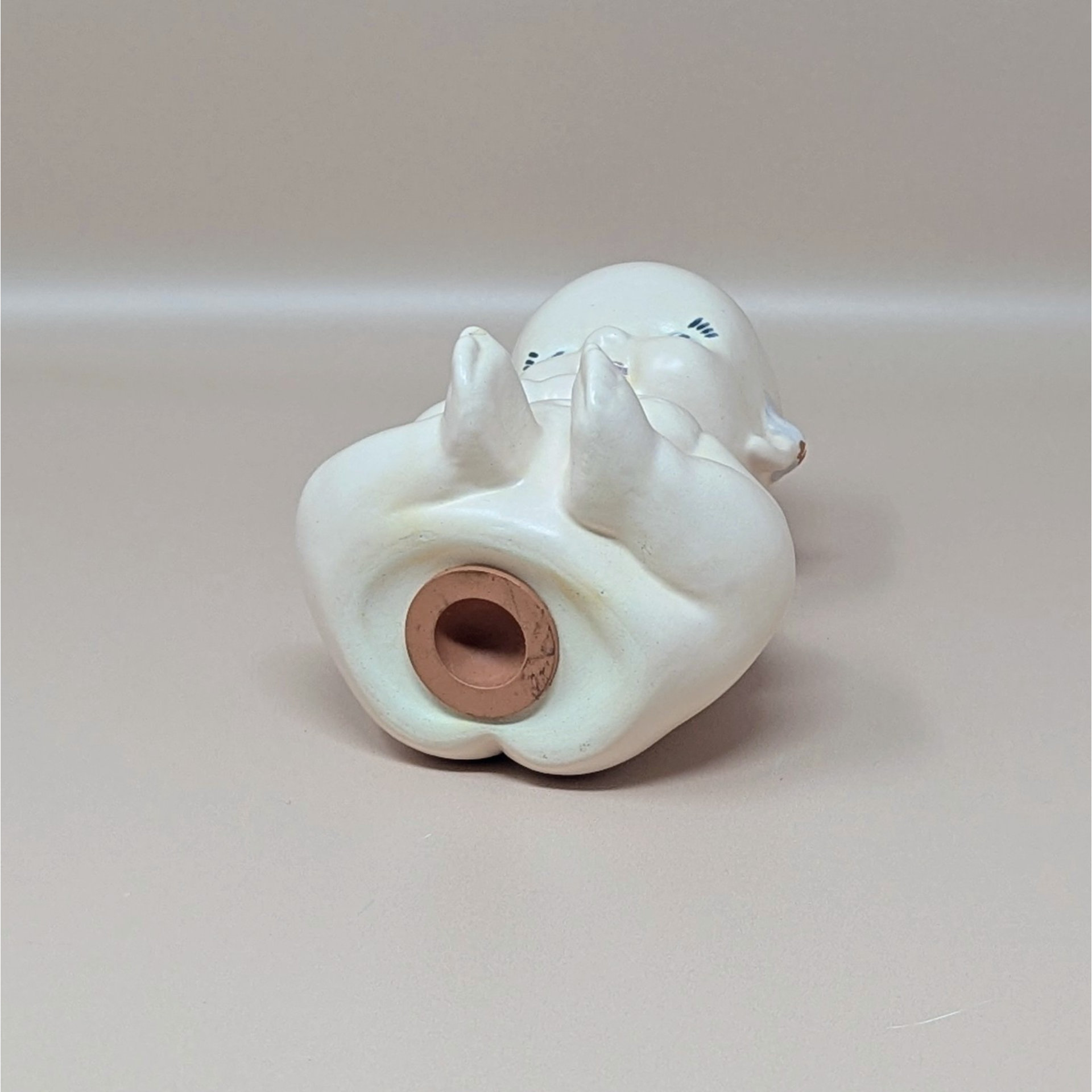 1950s Rose O'Neill Design Kewpie Ceramic Talcum Powder Shaker