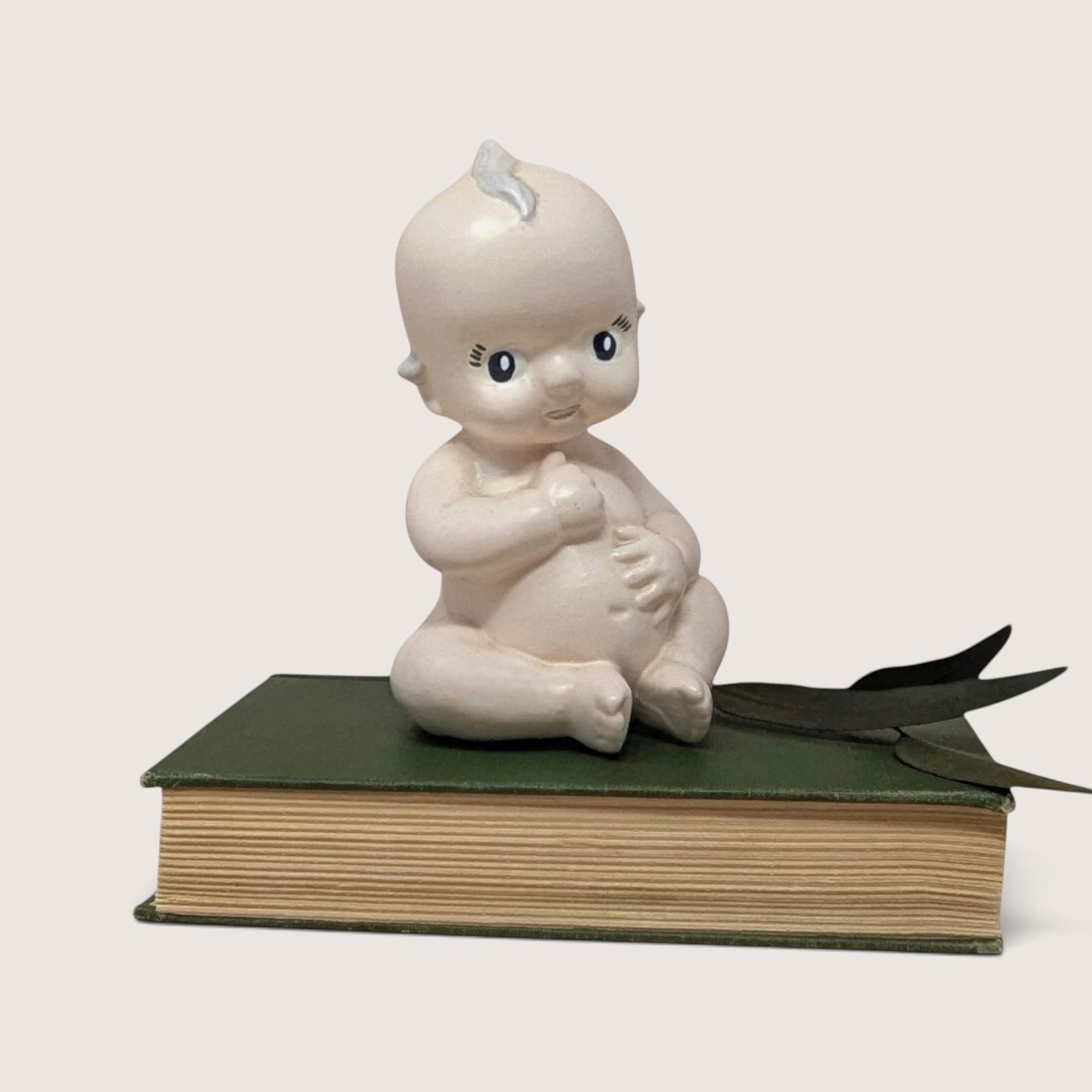 Vintage Ceramic Baby Doll Powder Shaker