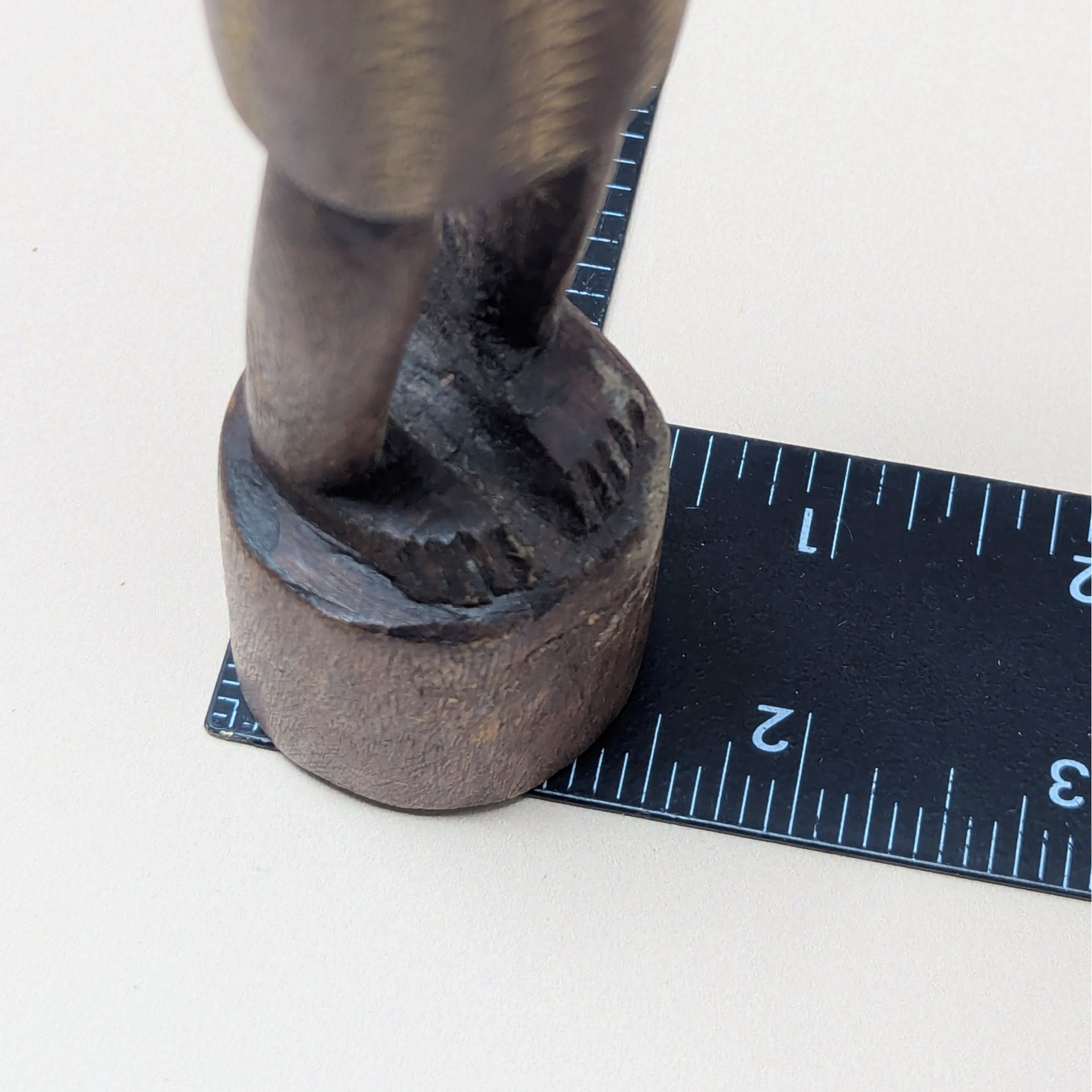Mid Century Hand Carved African Wooden Tall Figure Statue