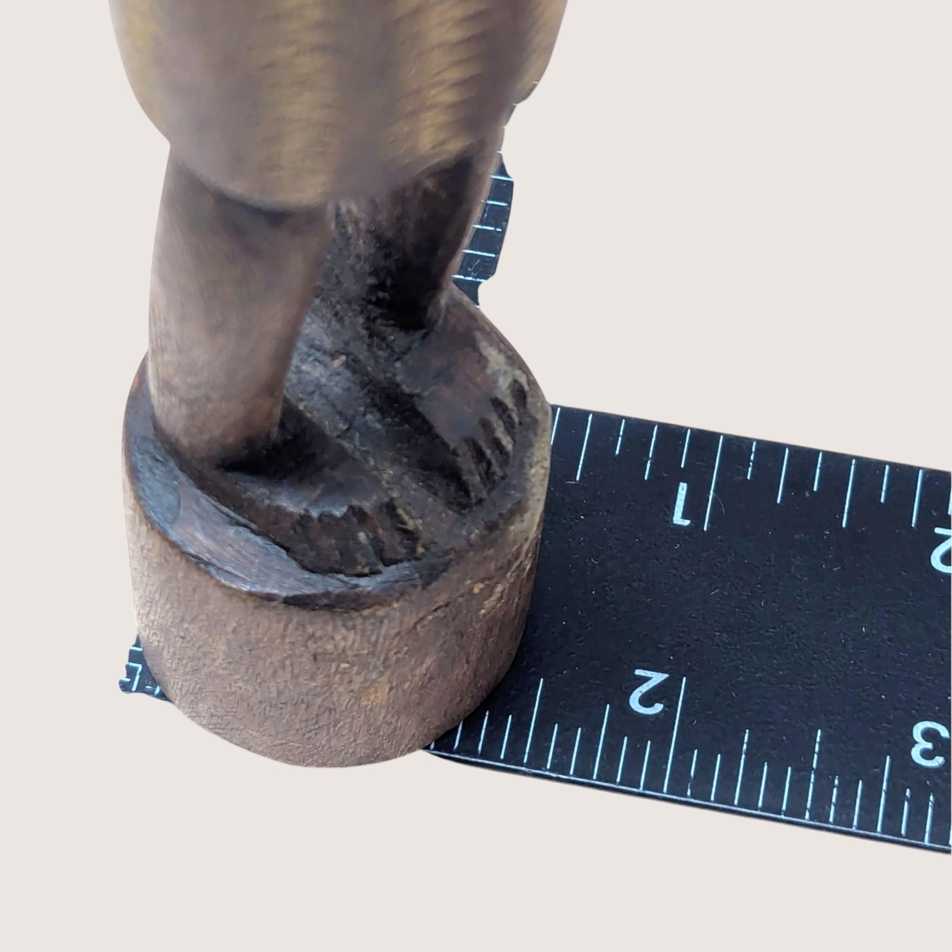 Mid Century Hand Carved African Wooden Tall Figurine