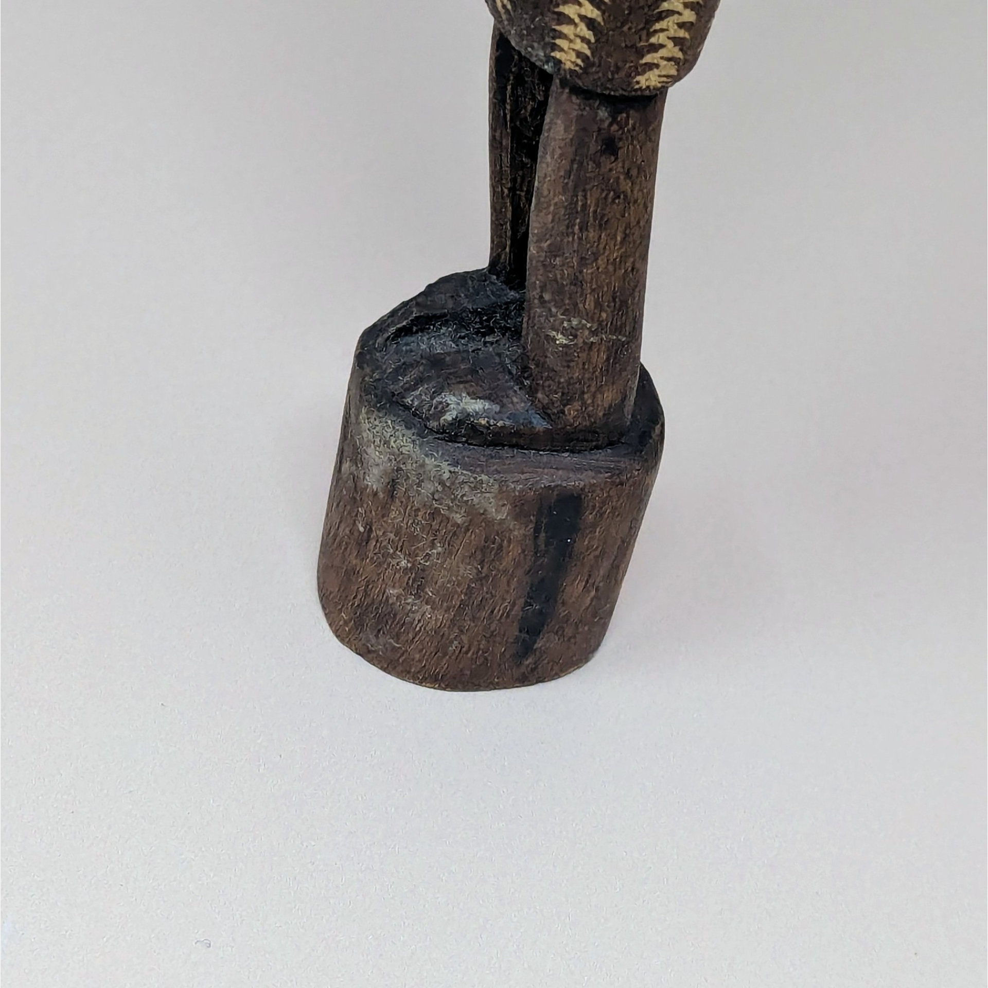 Mid Century Hand Carved African Wooden Tall Figure Statue