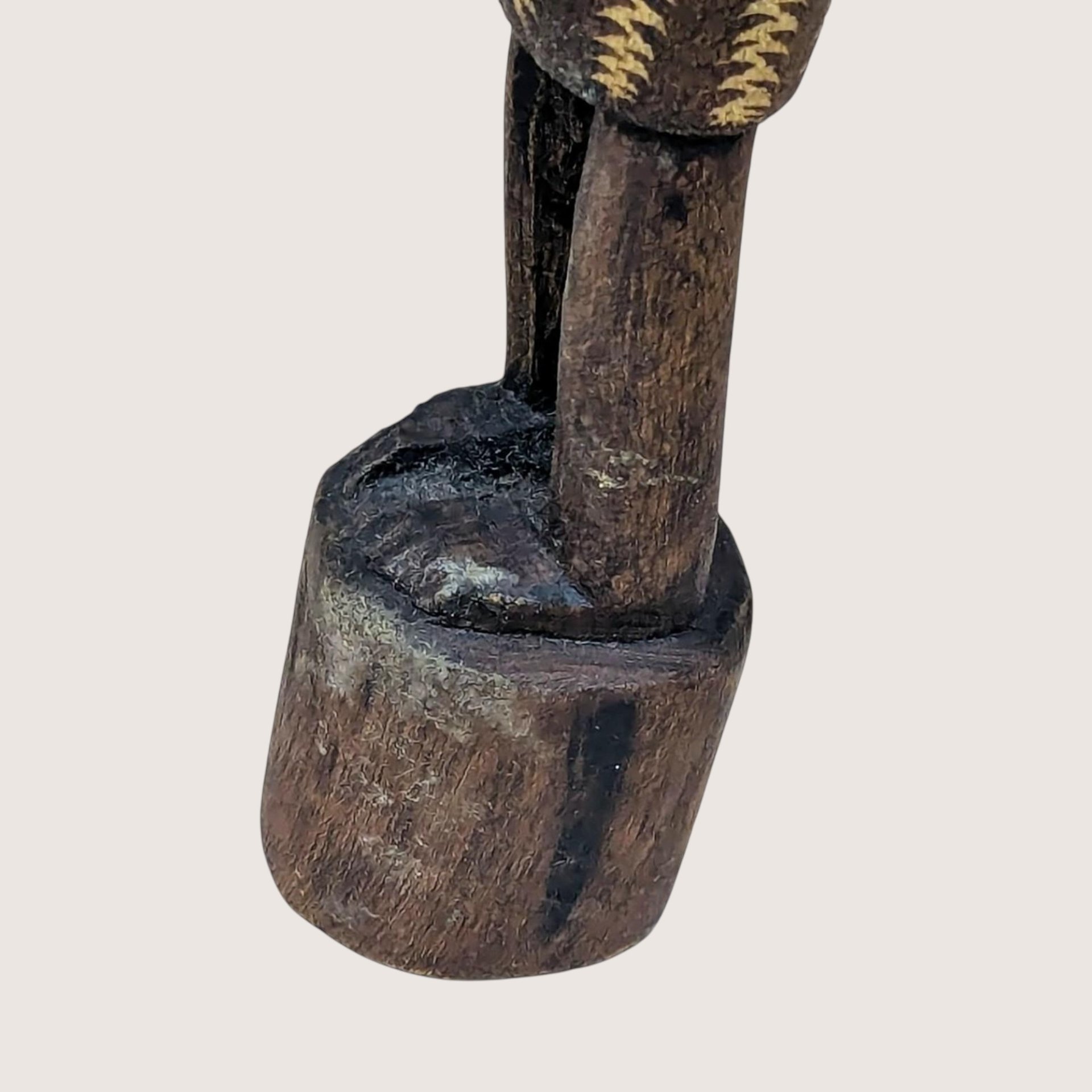 Mid Century Hand Carved African Wooden Tall Figurine