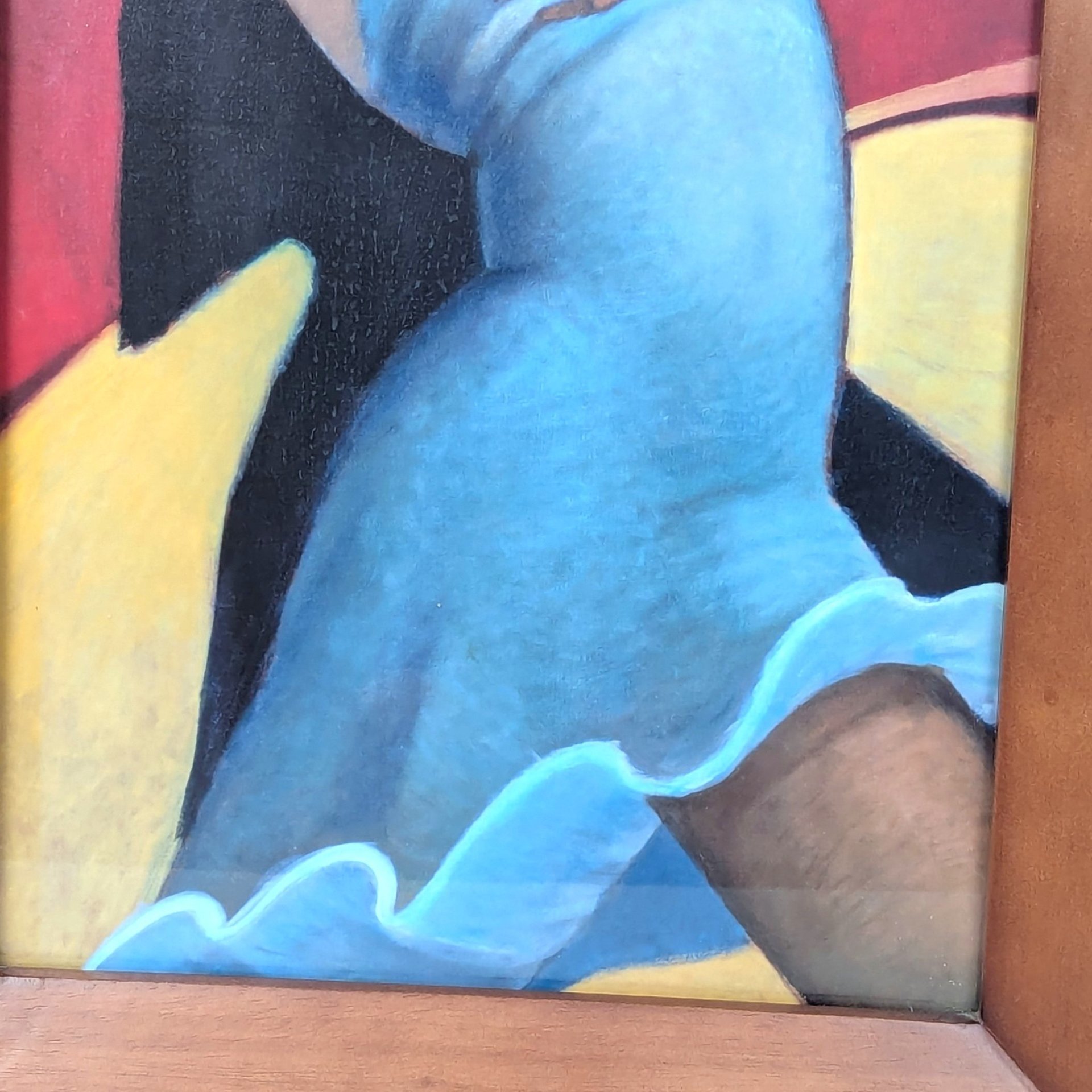 1990s Bill Brauer Scarlet Dancer Framed Tango Art Print