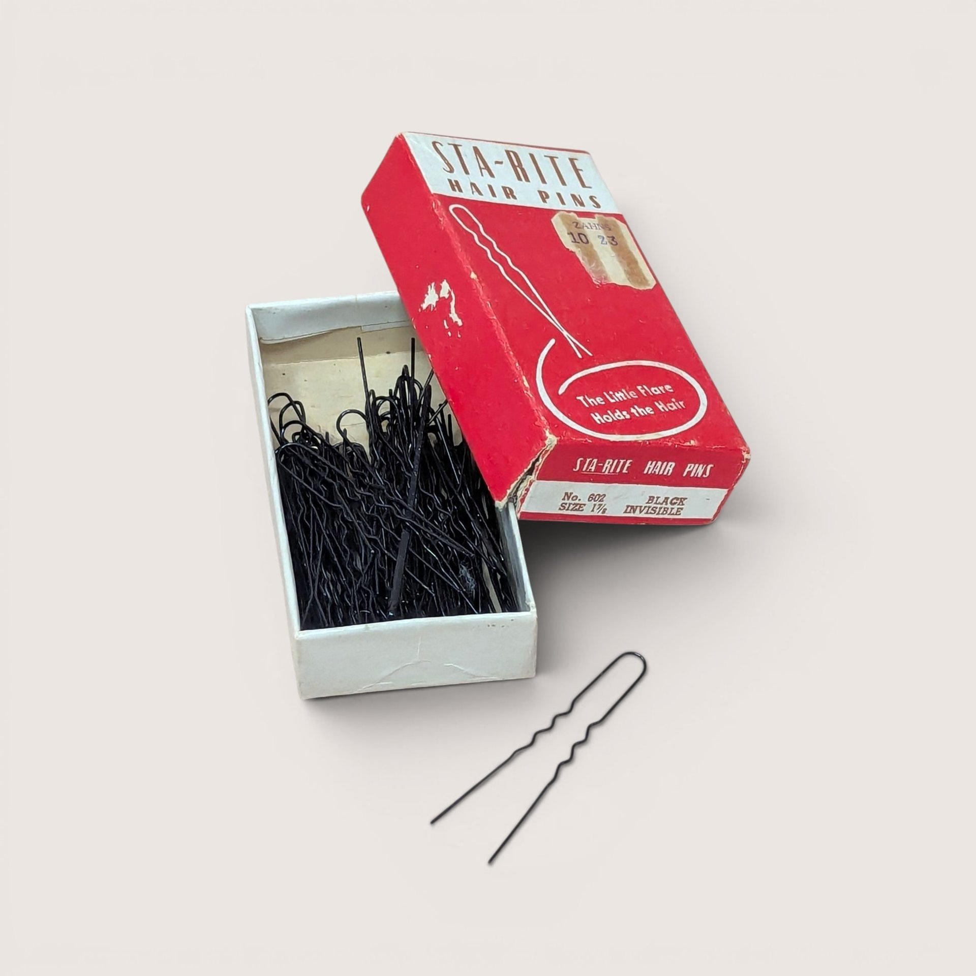 1940s Sta-Rite and Lady Hamilton Vintage Hair Pin Boxes