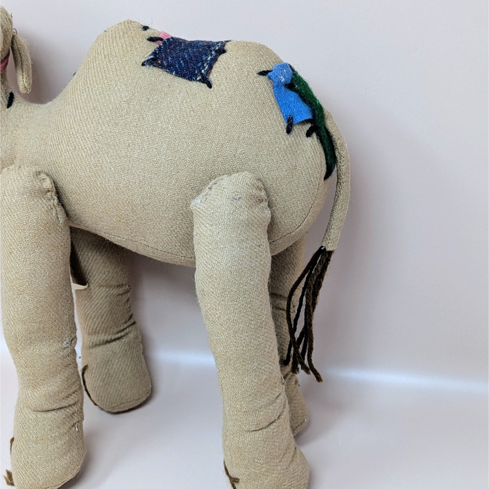 1940s Pattern Handmade Camel Cloth Plush Toy