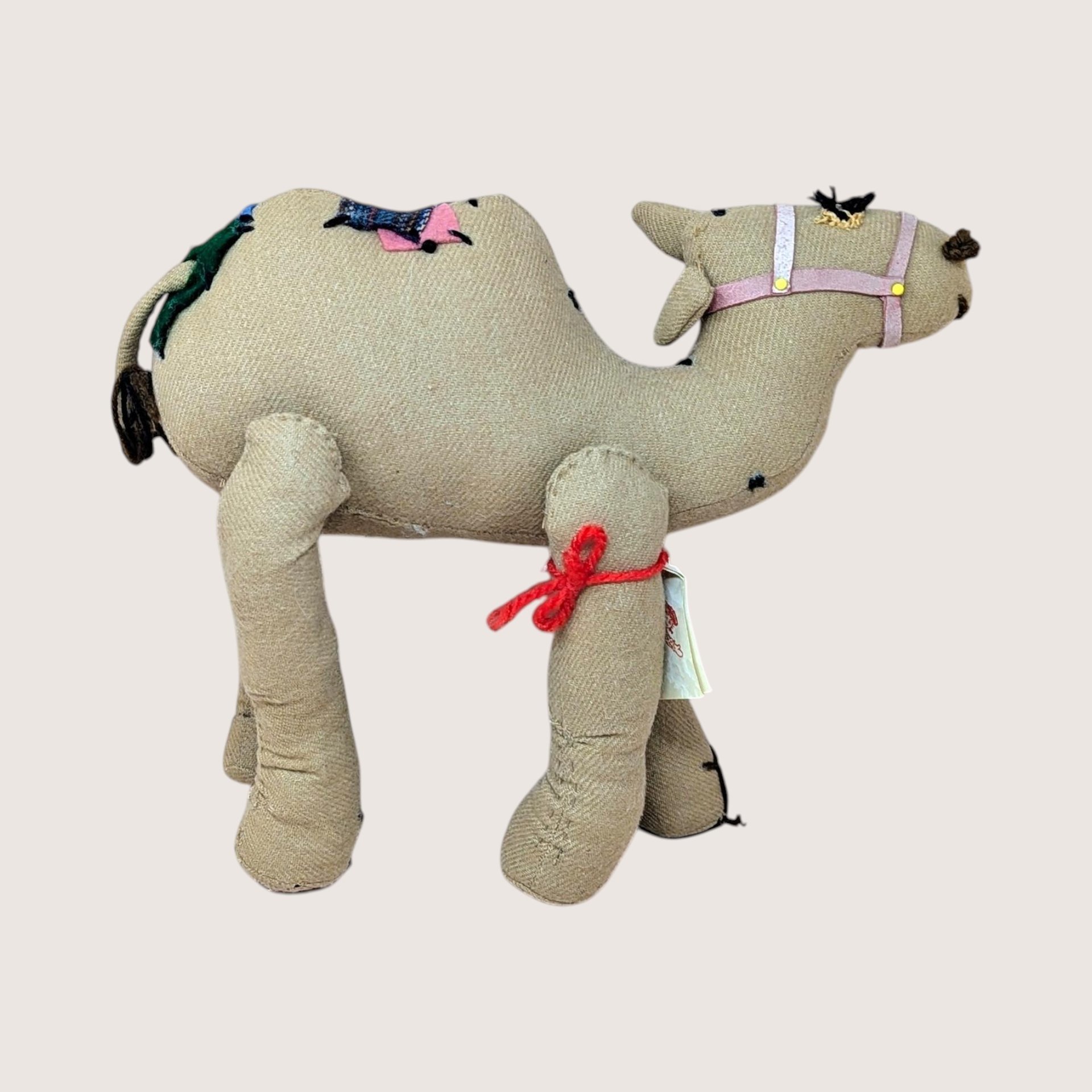 1940s Pattern Handmade Camel Cloth Plush Toy