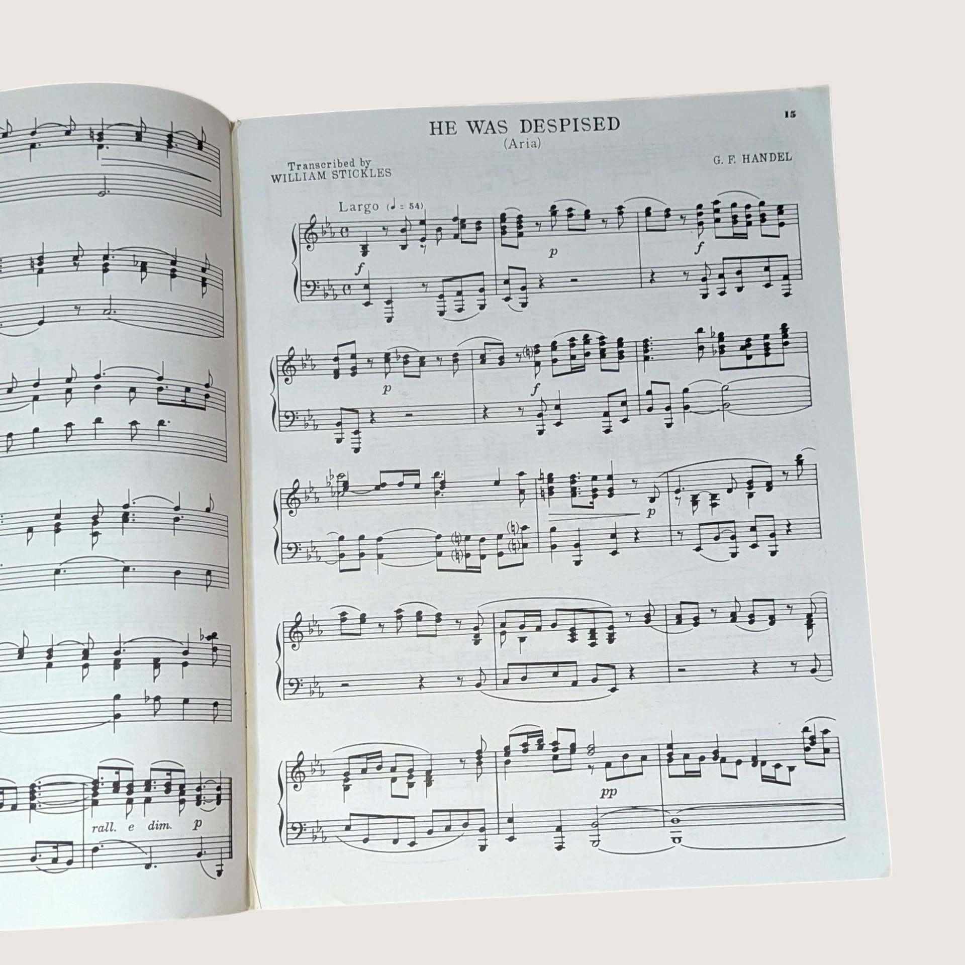 1951 The Messiah Selections Piano Book G.F. Handel Sotfcover Book