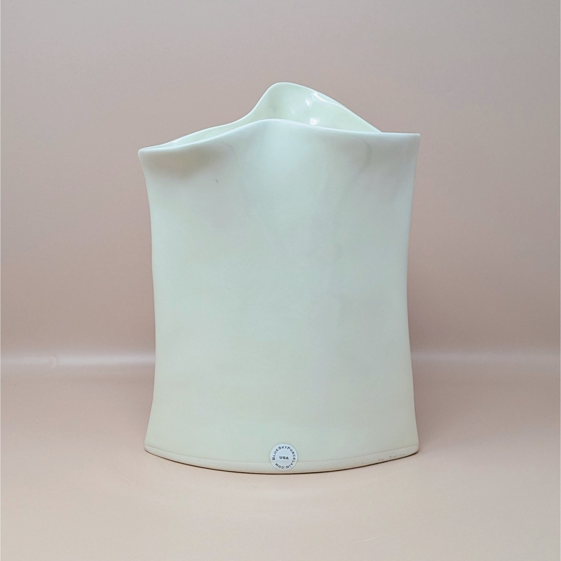 2005 Blue Sky Lund Signed Porcelain Face Vase