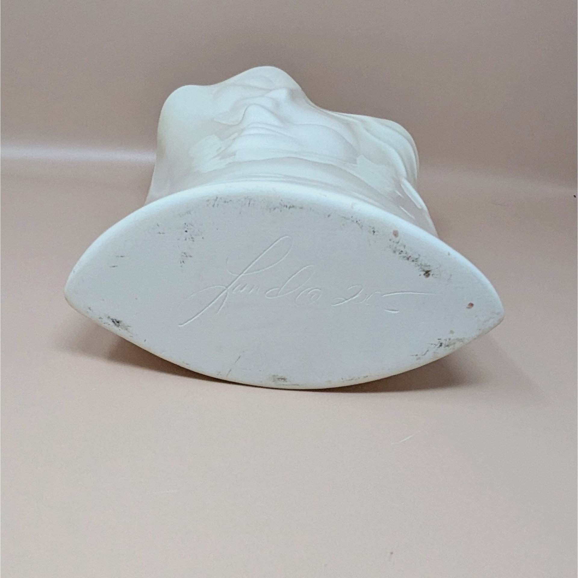 2005 Blue Sky Lund Signed Porcelain Face Vase
