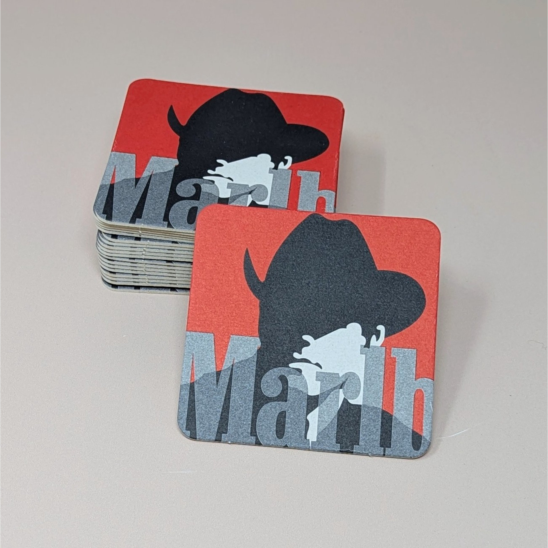 1990s Marlboro Man Coasters Set, Set of 20