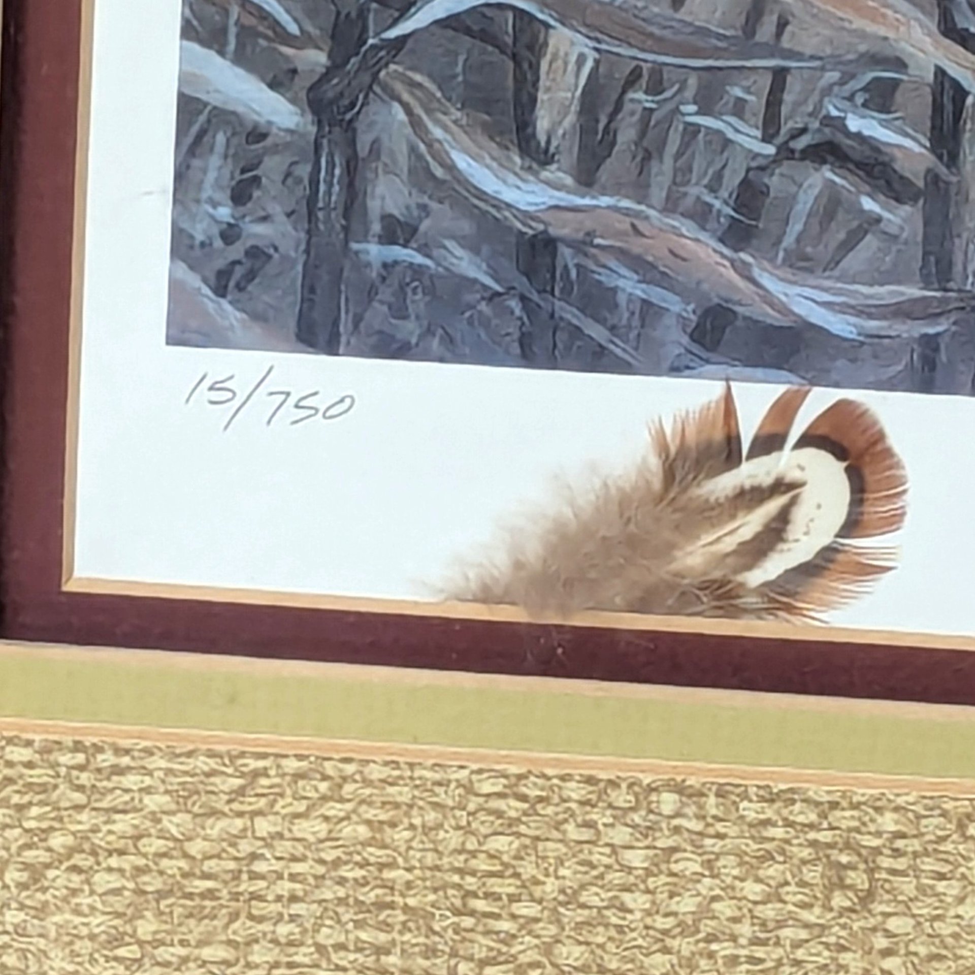 Vintage Randall Raduenz Set on the Wing Signed Numbered Pheasant Print