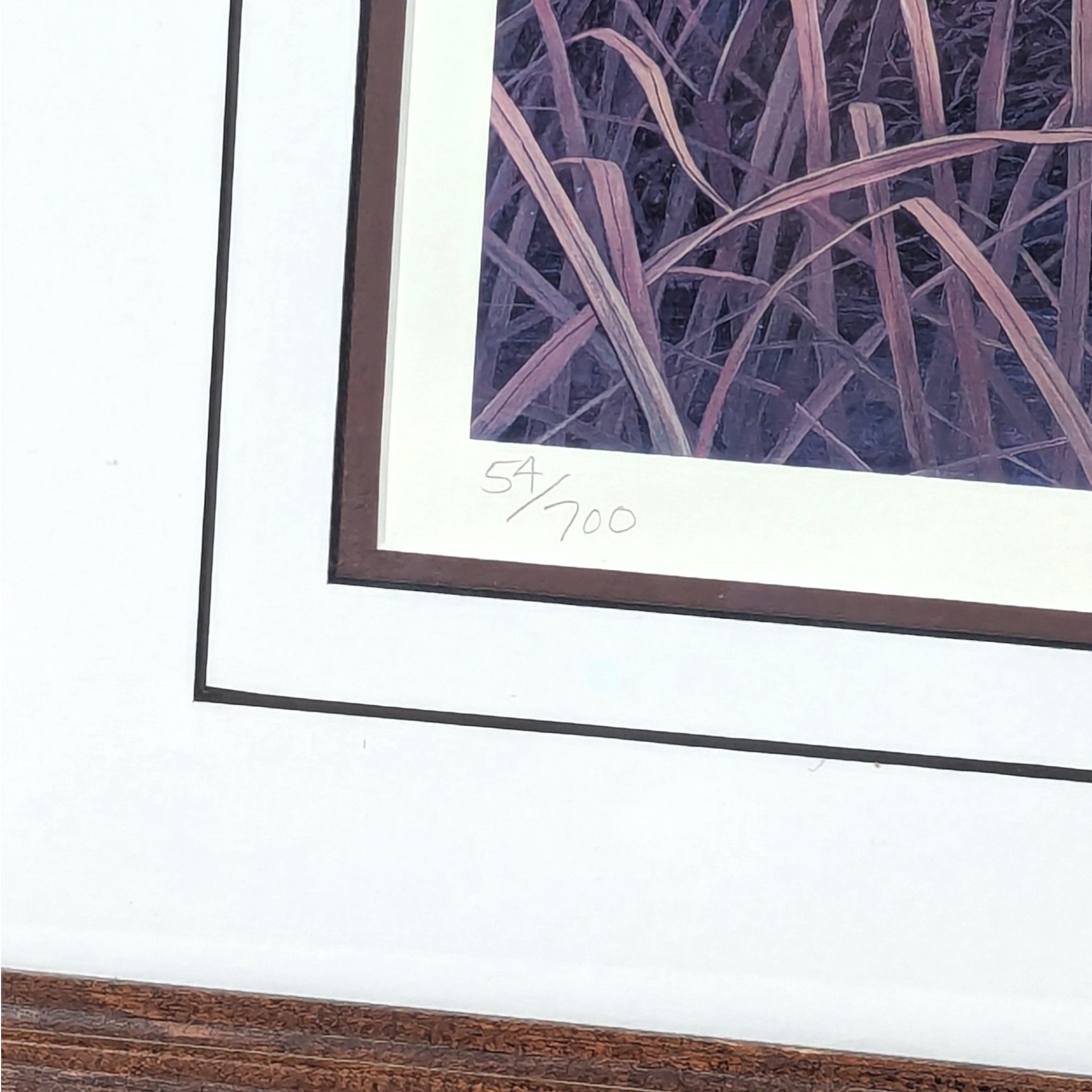 1980s Rhynard Klingbeil Mallards at Sunset Framed Signed Numbered Print