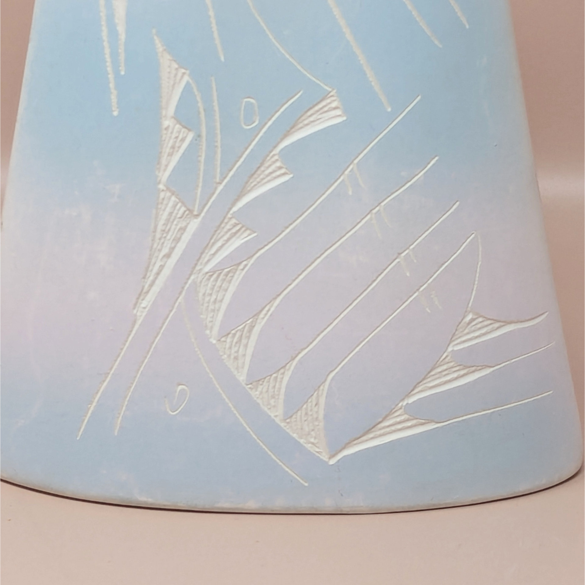1980s Southwest Sgraffito Studio Vase
