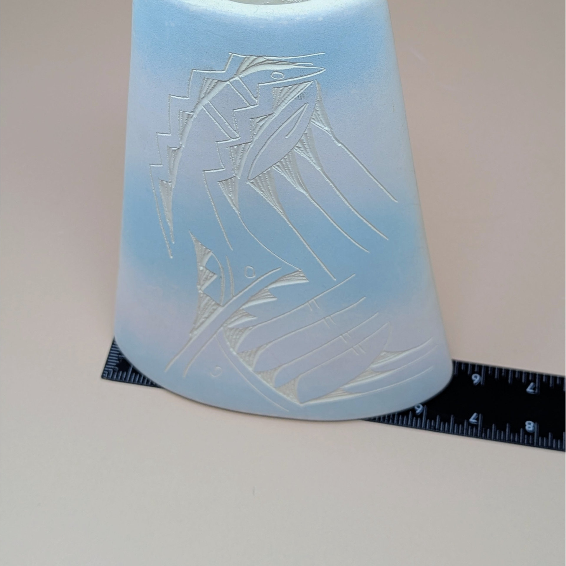1980s Southwest Sgraffito Studio Vase